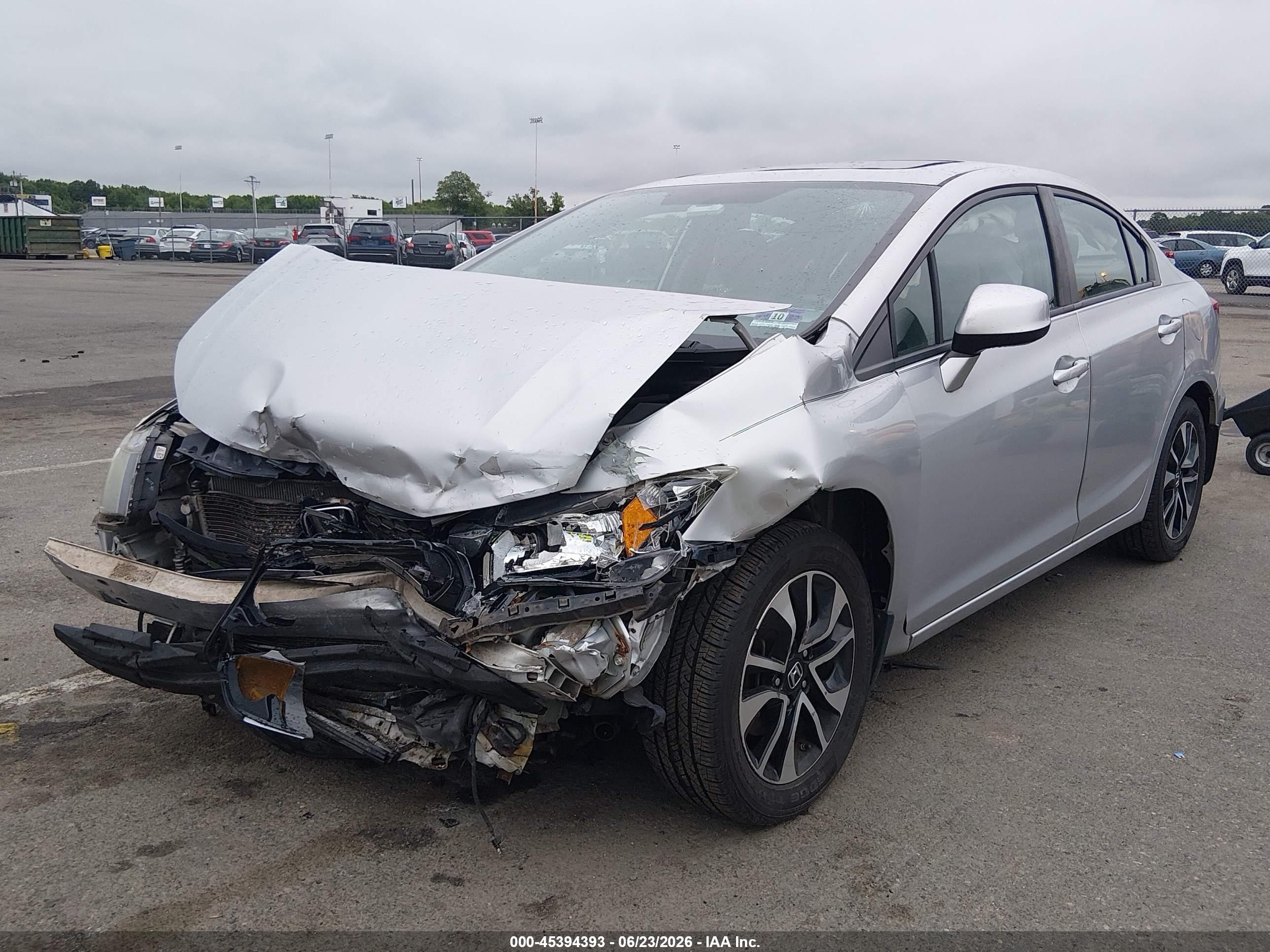 2013 Honda Civic Ex-l Silver vin: 19XFB2F91DE213641