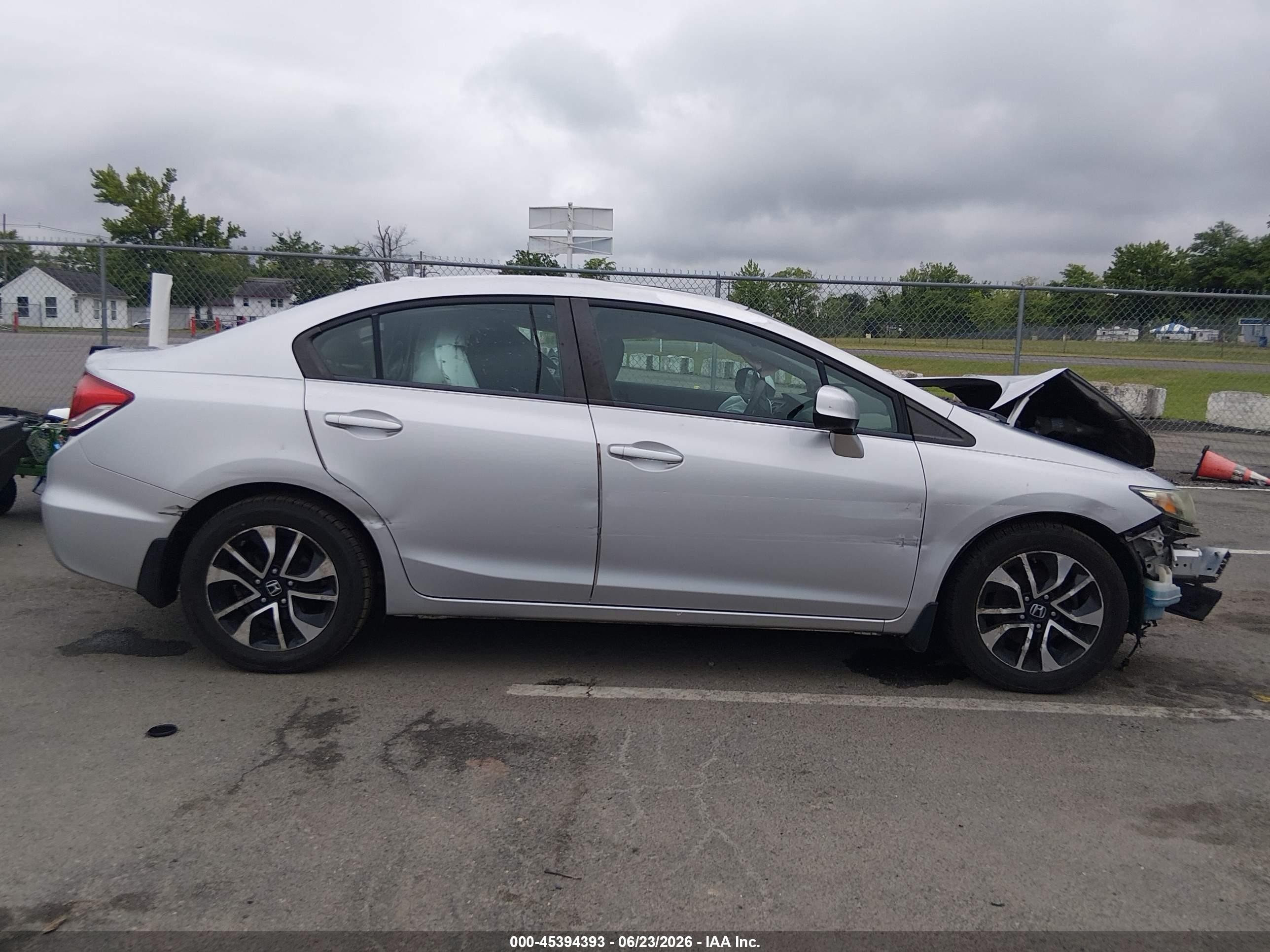 2013 Honda Civic Ex-l Silver vin: 19XFB2F91DE213641