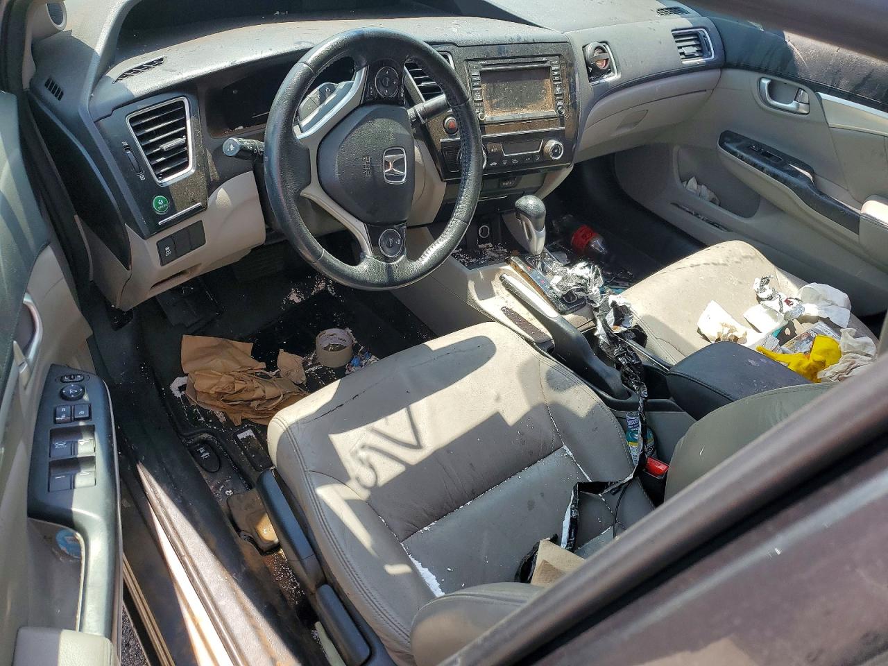 2013 Honda Civic Exl Gray vin: 19XFB2F91DE234876