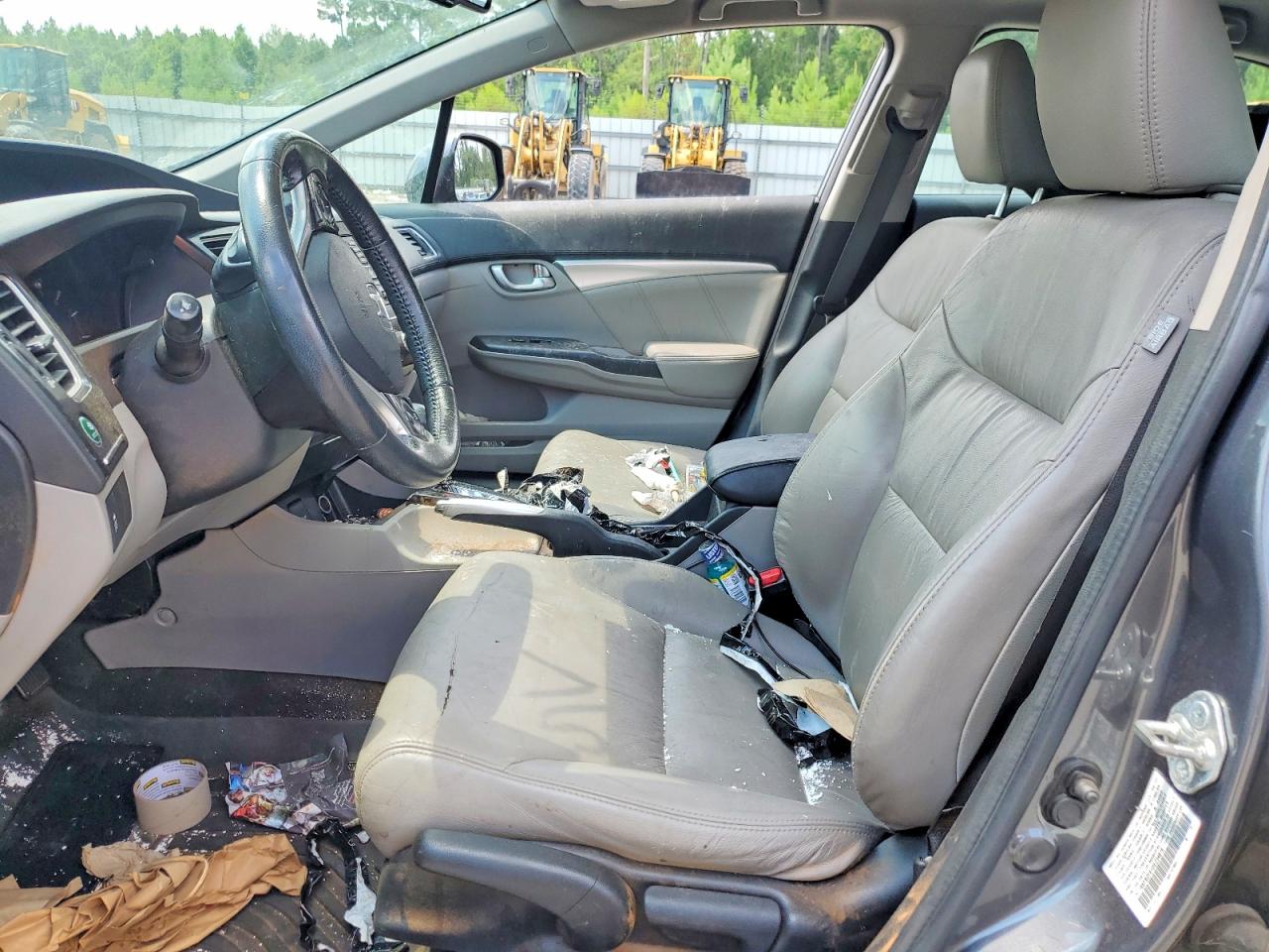 2013 Honda Civic Exl Gray vin: 19XFB2F91DE234876