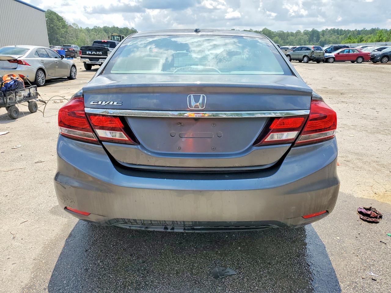 2013 Honda Civic Exl Gray vin: 19XFB2F91DE234876