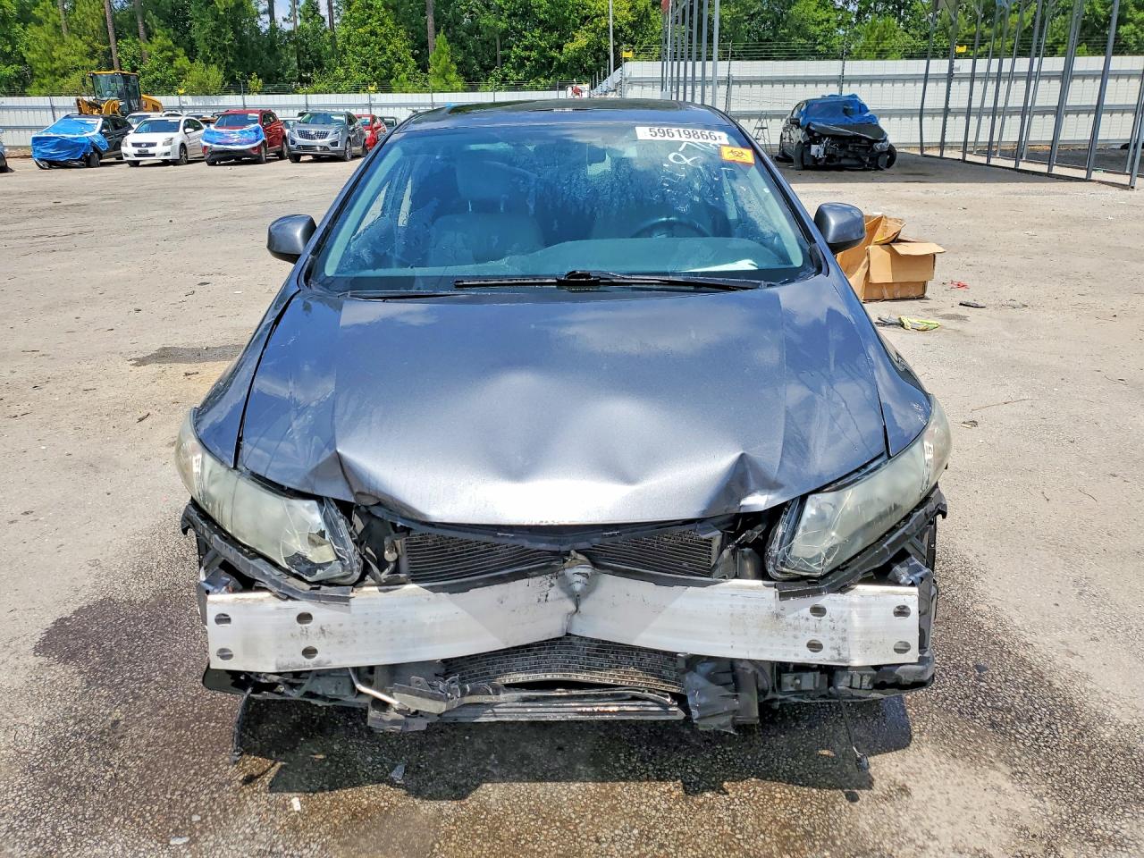 2013 Honda Civic Exl Gray vin: 19XFB2F91DE234876