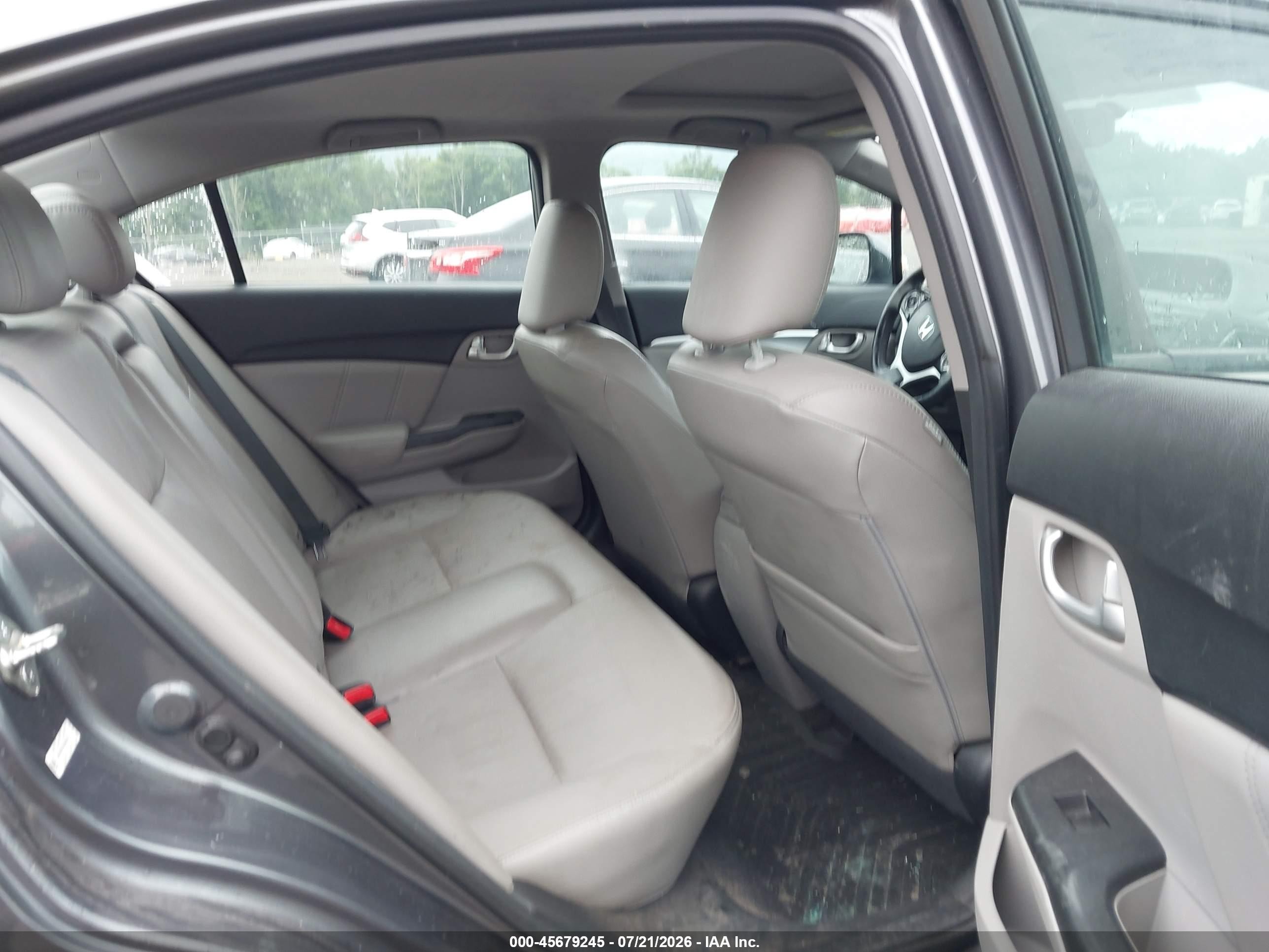 2013 Honda Civic Ex-l Серый vin: 19XFB2F91DE265142
