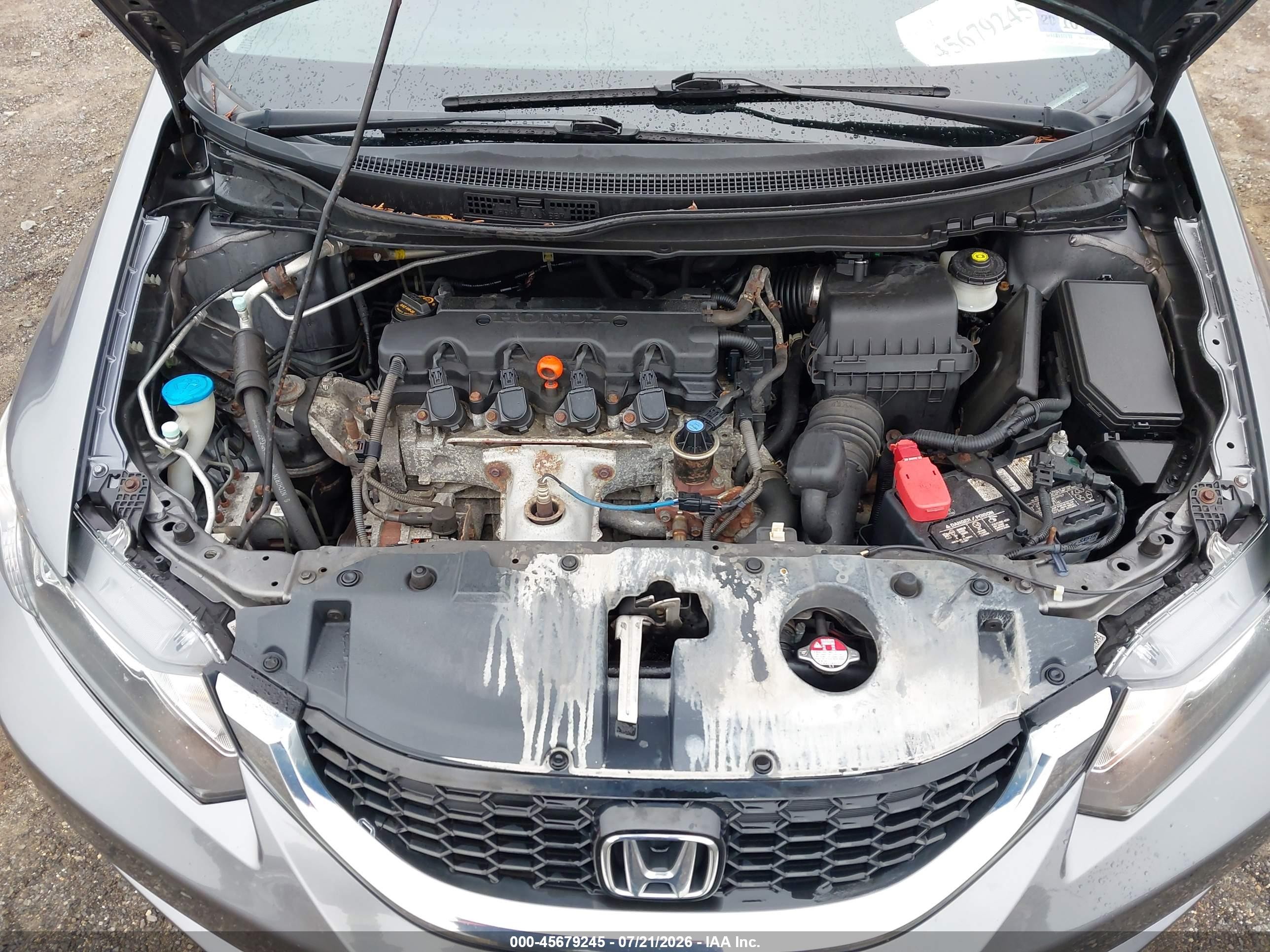 2013 Honda Civic Ex-l Серый vin: 19XFB2F91DE265142