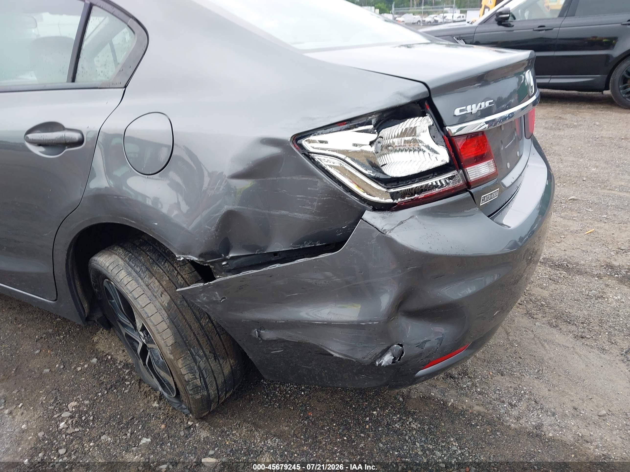 2013 Honda Civic Ex-l Серый vin: 19XFB2F91DE265142
