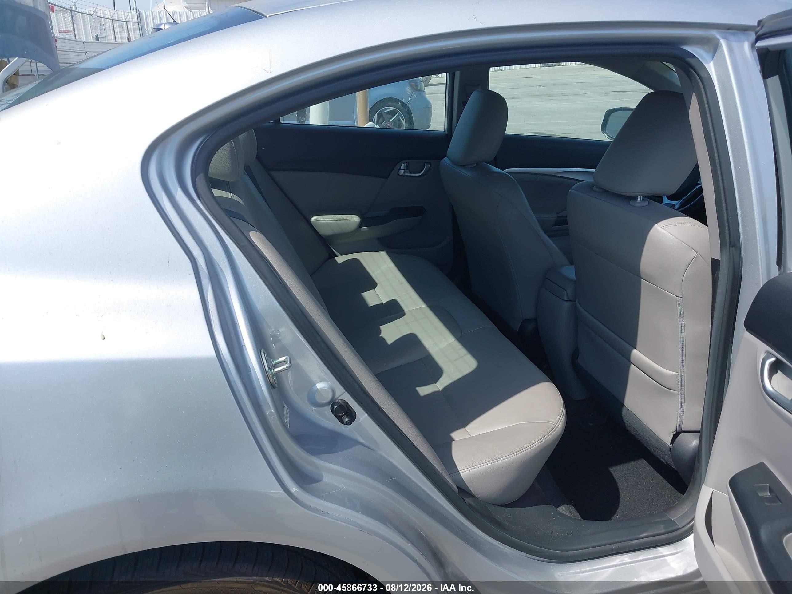 2013 Honda Civic Ex-l Silver vin: 19XFB2F91DE277856