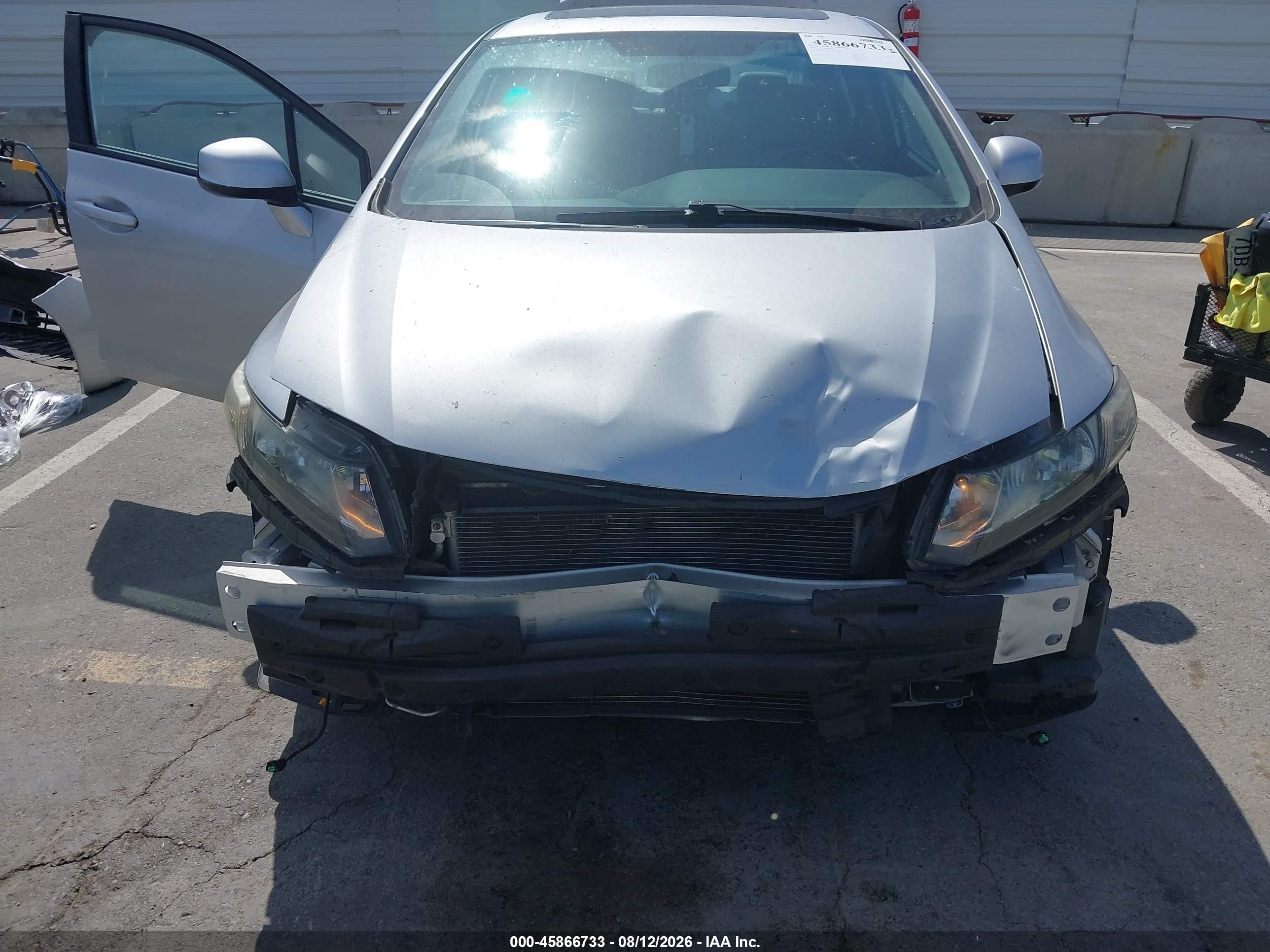 2013 Honda Civic Ex-l Silver vin: 19XFB2F91DE277856