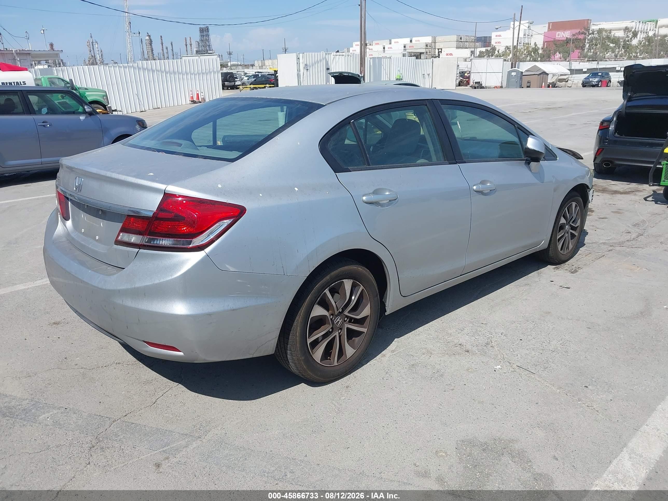 2013 Honda Civic Ex-l Silver vin: 19XFB2F91DE277856