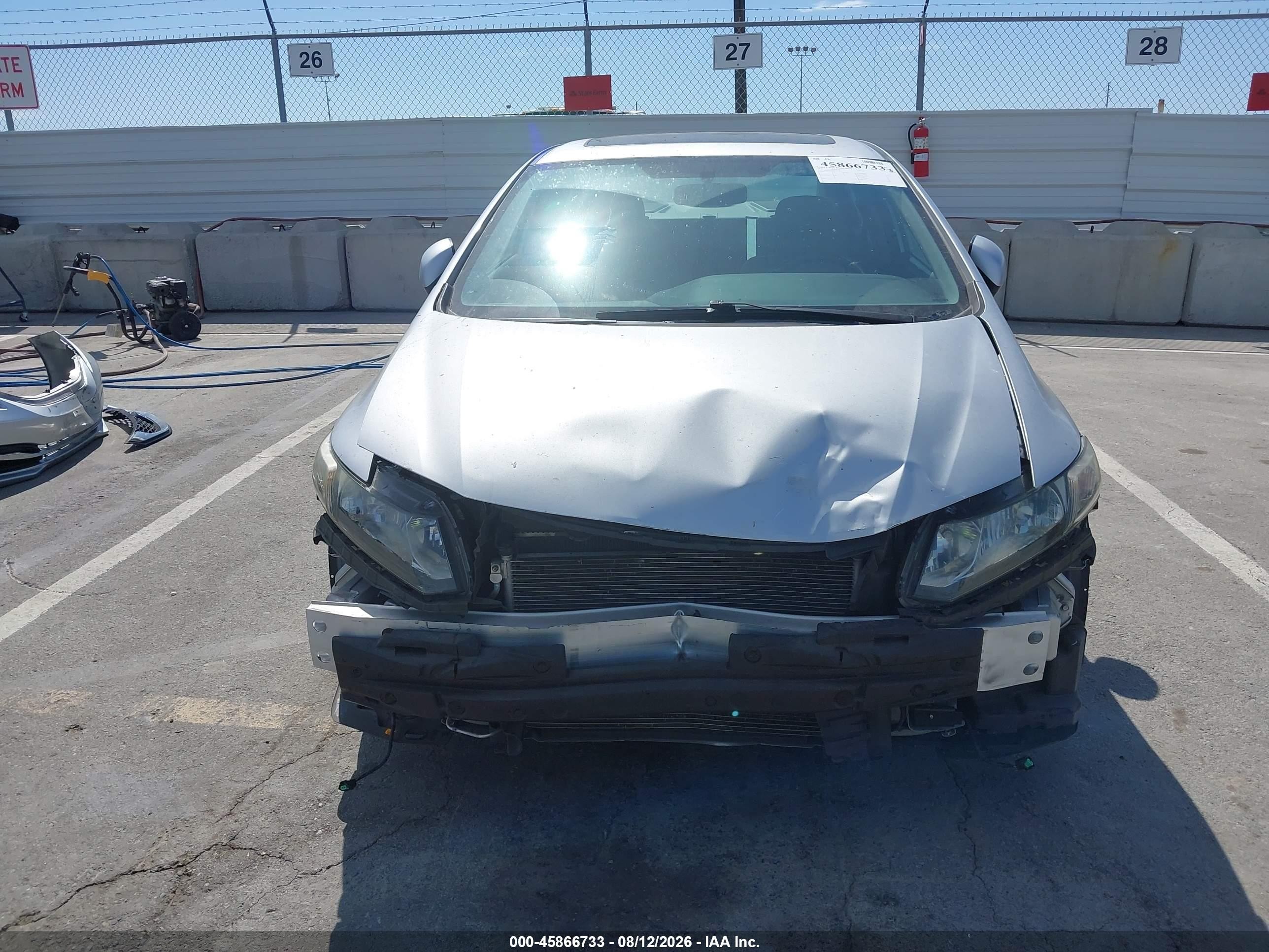 2013 Honda Civic Ex-l Silver vin: 19XFB2F91DE277856