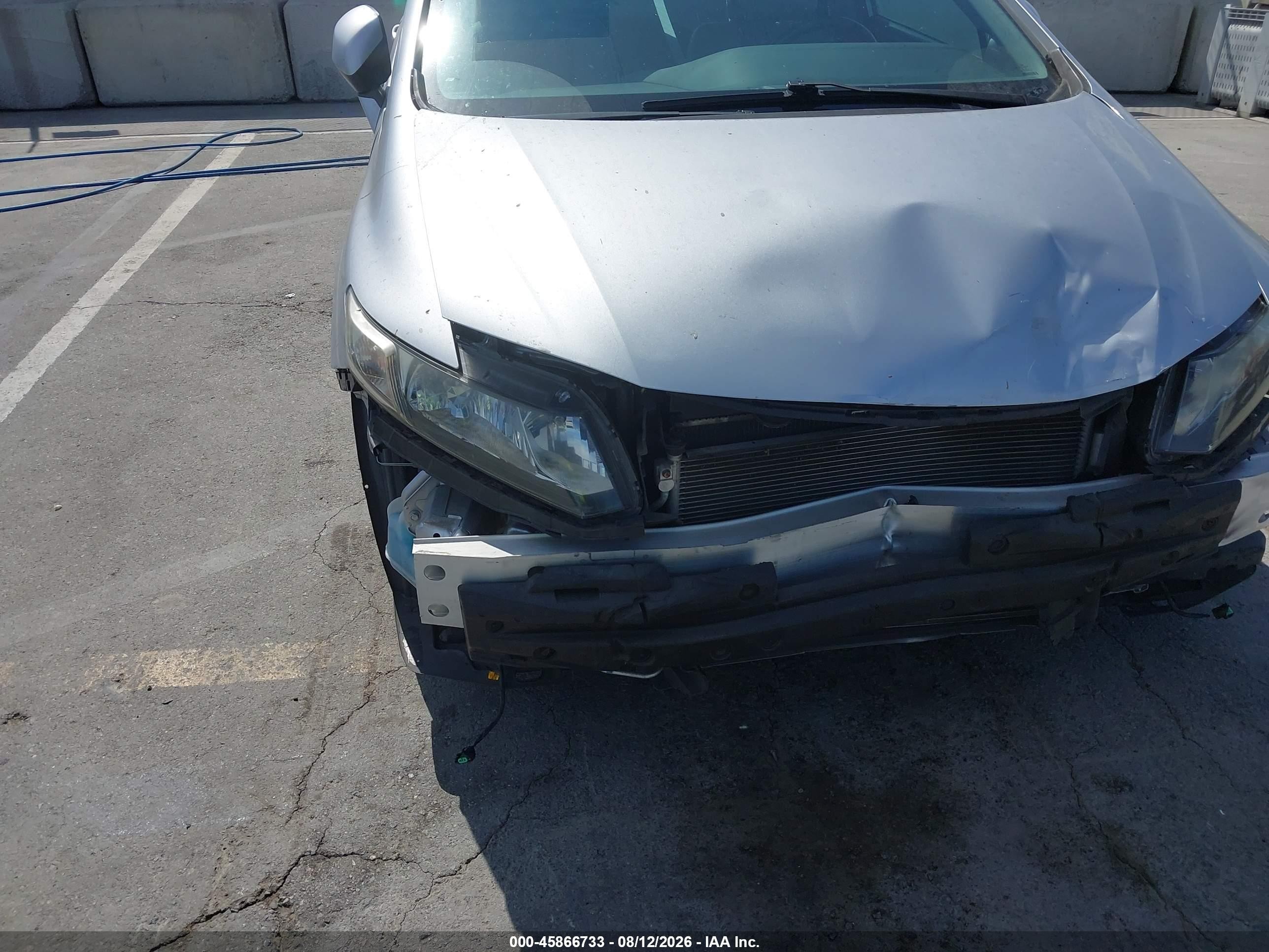 2013 Honda Civic Ex-l Silver vin: 19XFB2F91DE277856