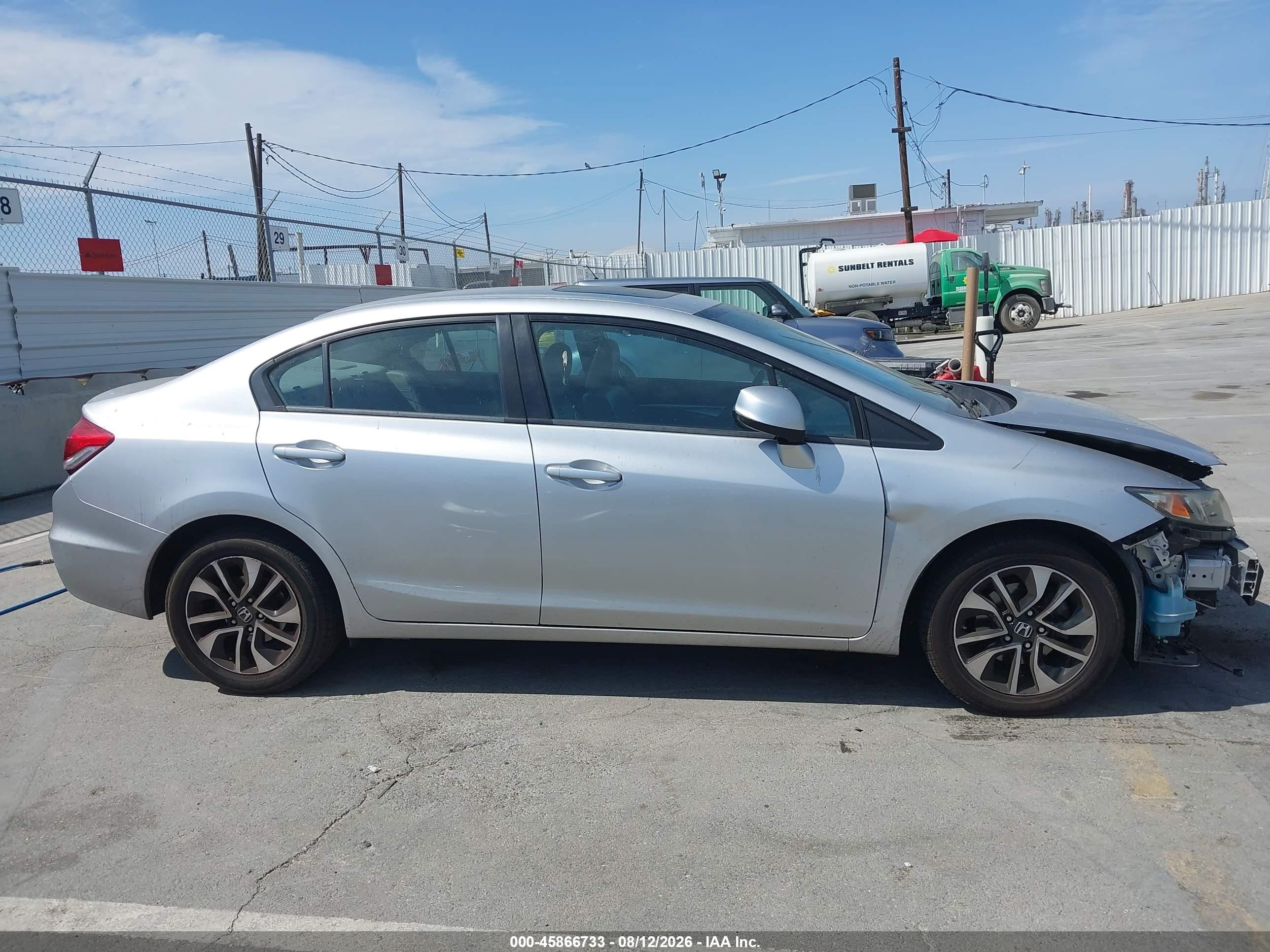 2013 Honda Civic Ex-l Silver vin: 19XFB2F91DE277856
