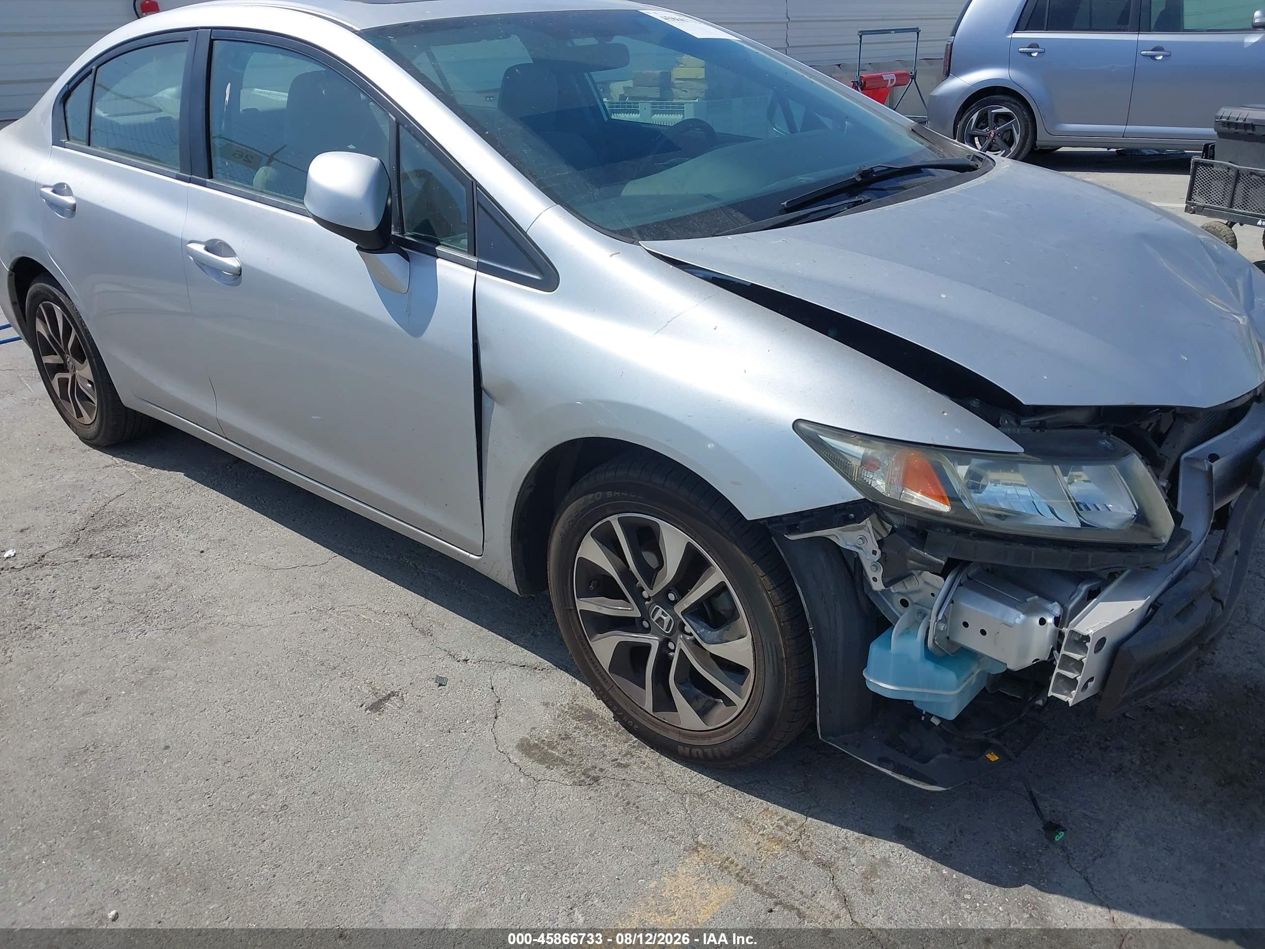 2013 Honda Civic Ex-l Silver vin: 19XFB2F91DE277856