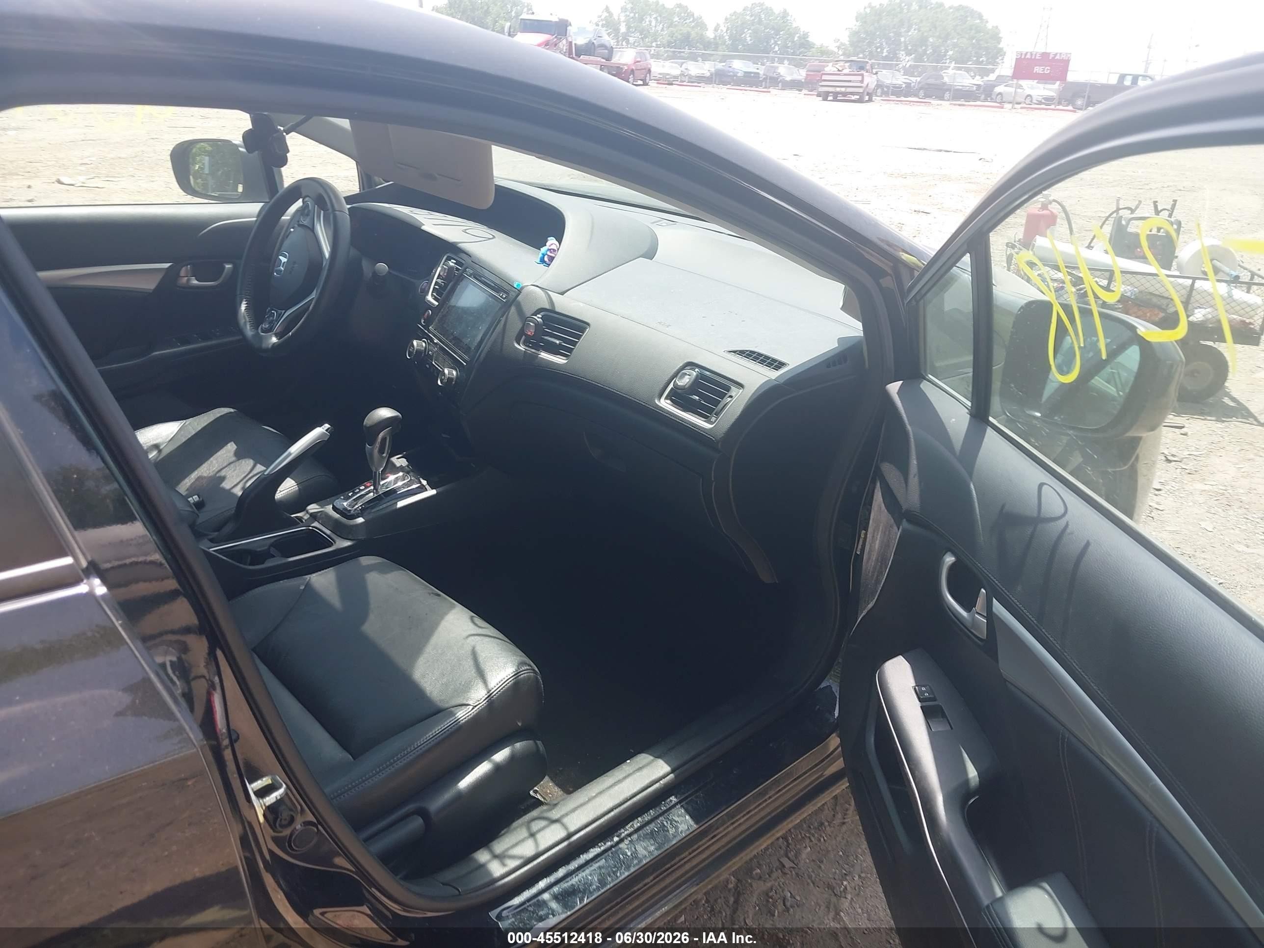 2014 Honda Civic Ex-l Черный vin: 19XFB2F91EE001386