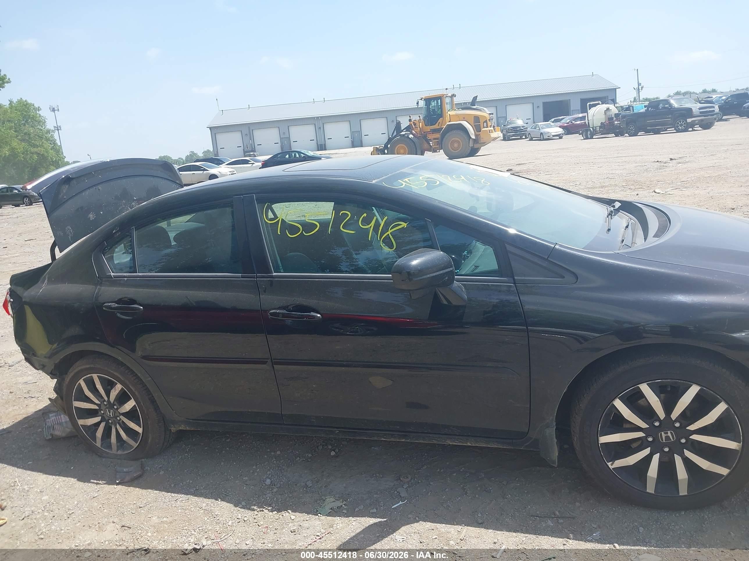 2014 Honda Civic Ex-l Черный vin: 19XFB2F91EE001386