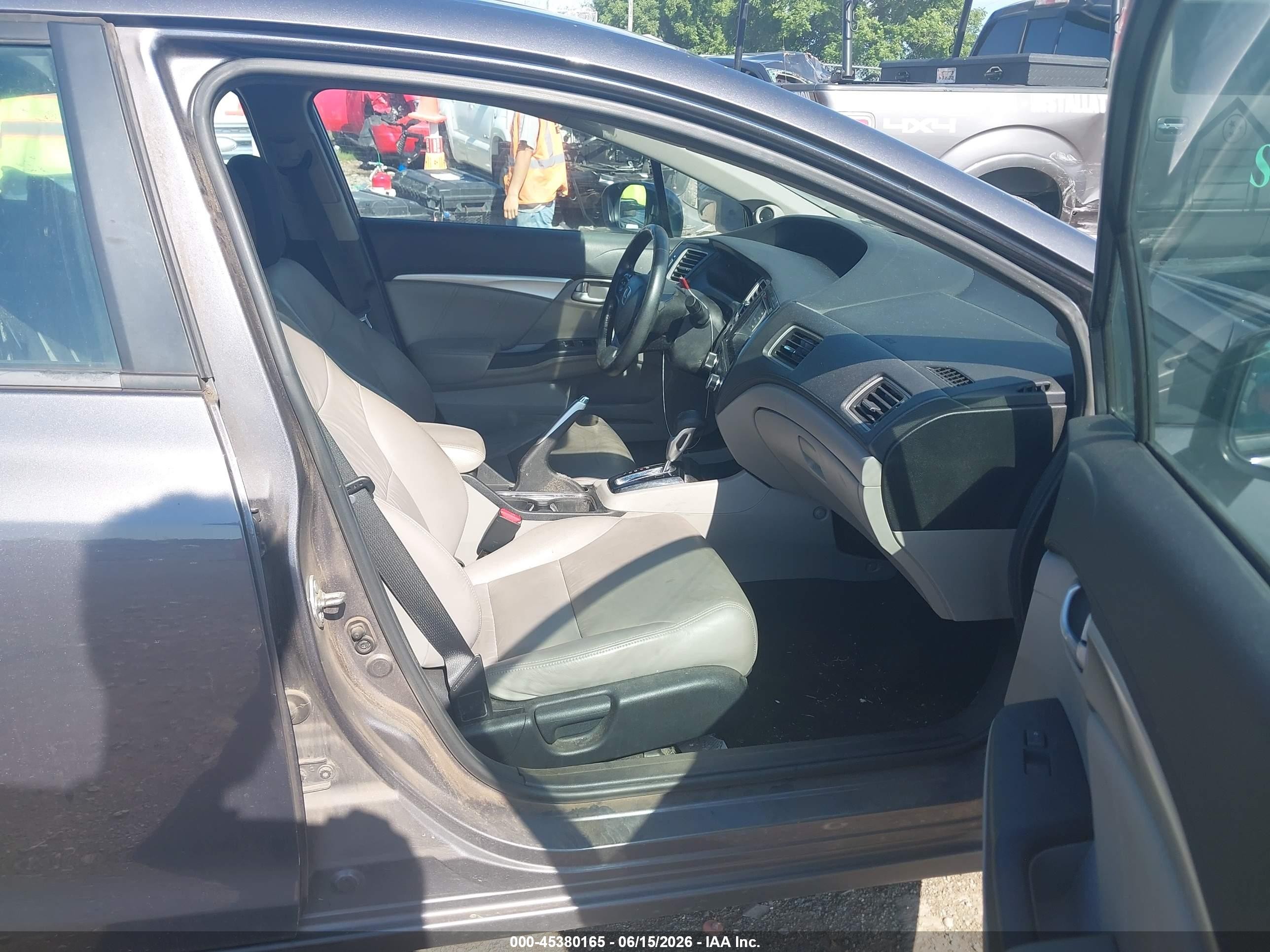 2014 Honda Civic Ex-l Серый vin: 19XFB2F91EE053603