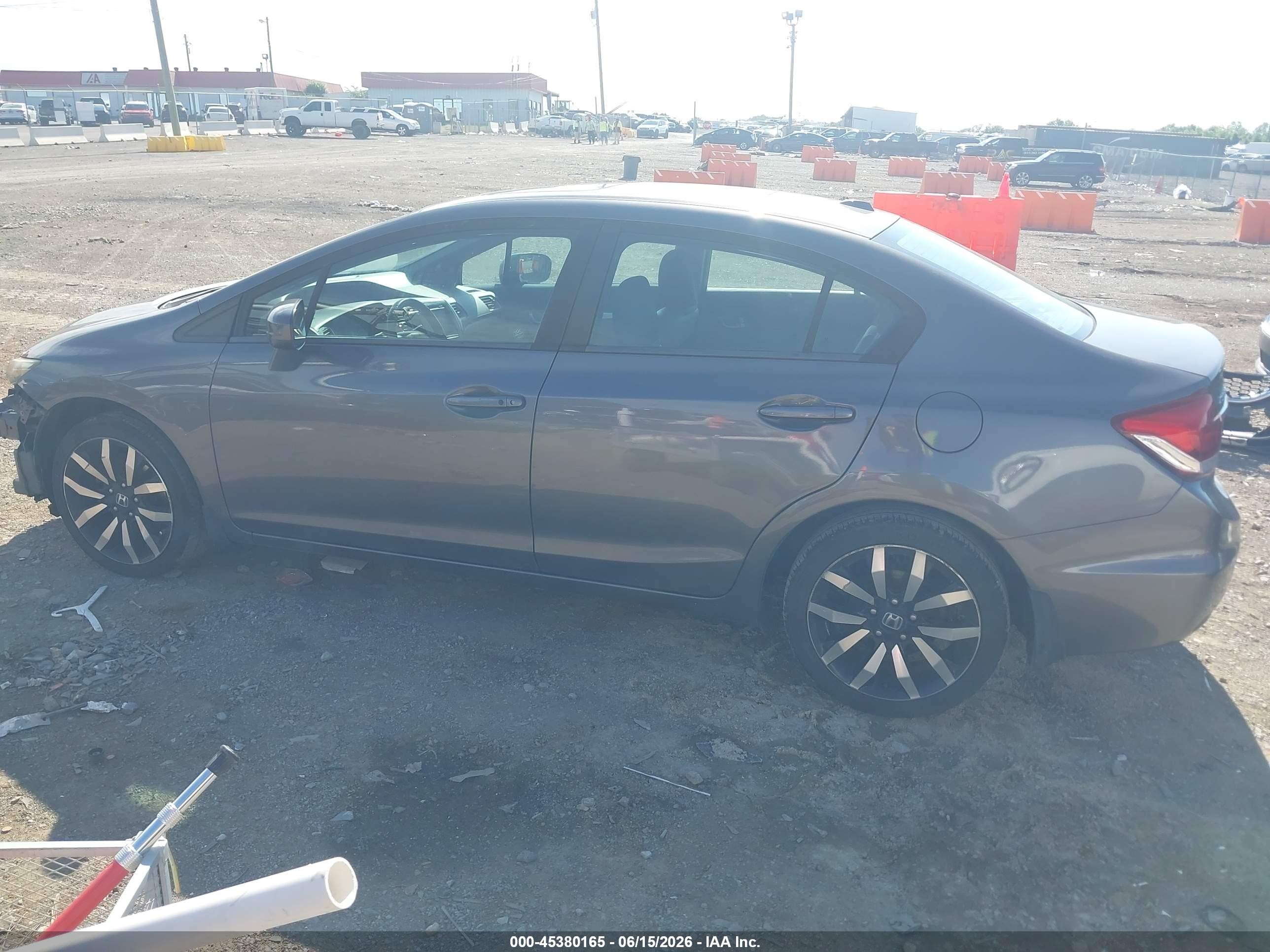 2014 Honda Civic Ex-l Серый vin: 19XFB2F91EE053603