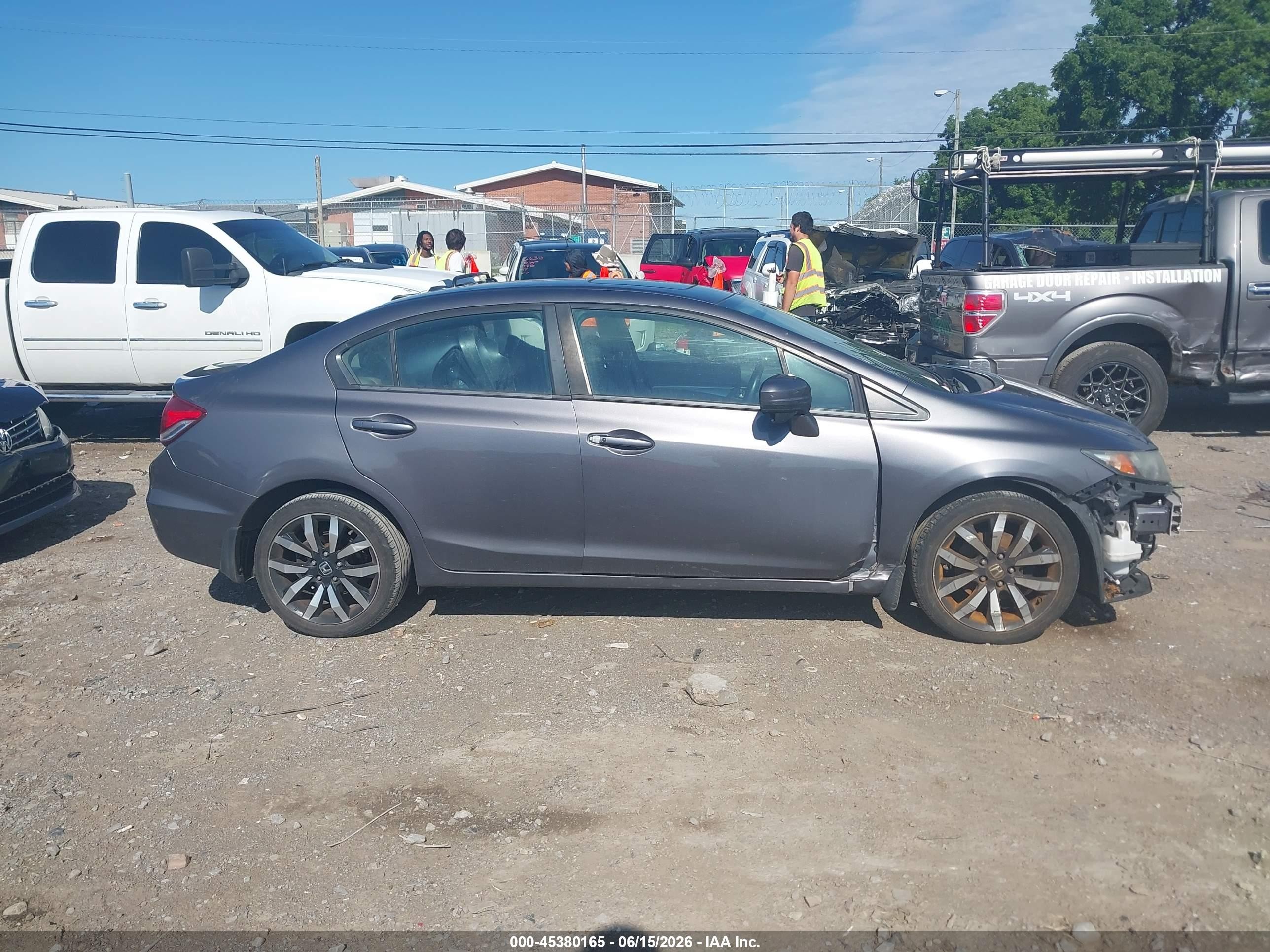 2014 Honda Civic Ex-l Серый vin: 19XFB2F91EE053603