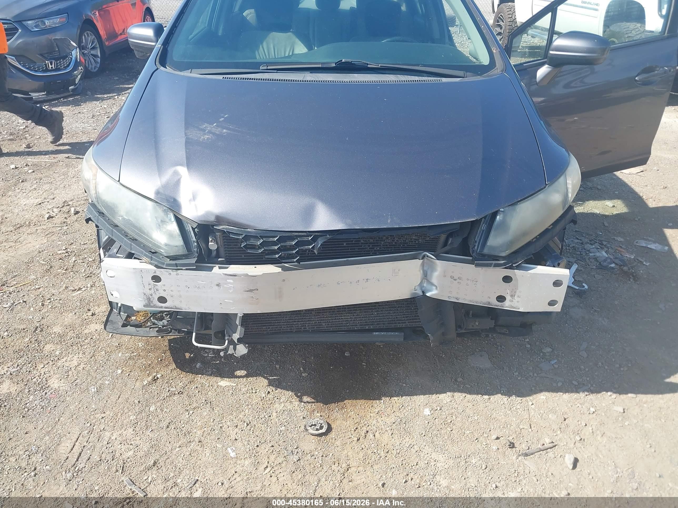 2014 Honda Civic Ex-l Серый vin: 19XFB2F91EE053603