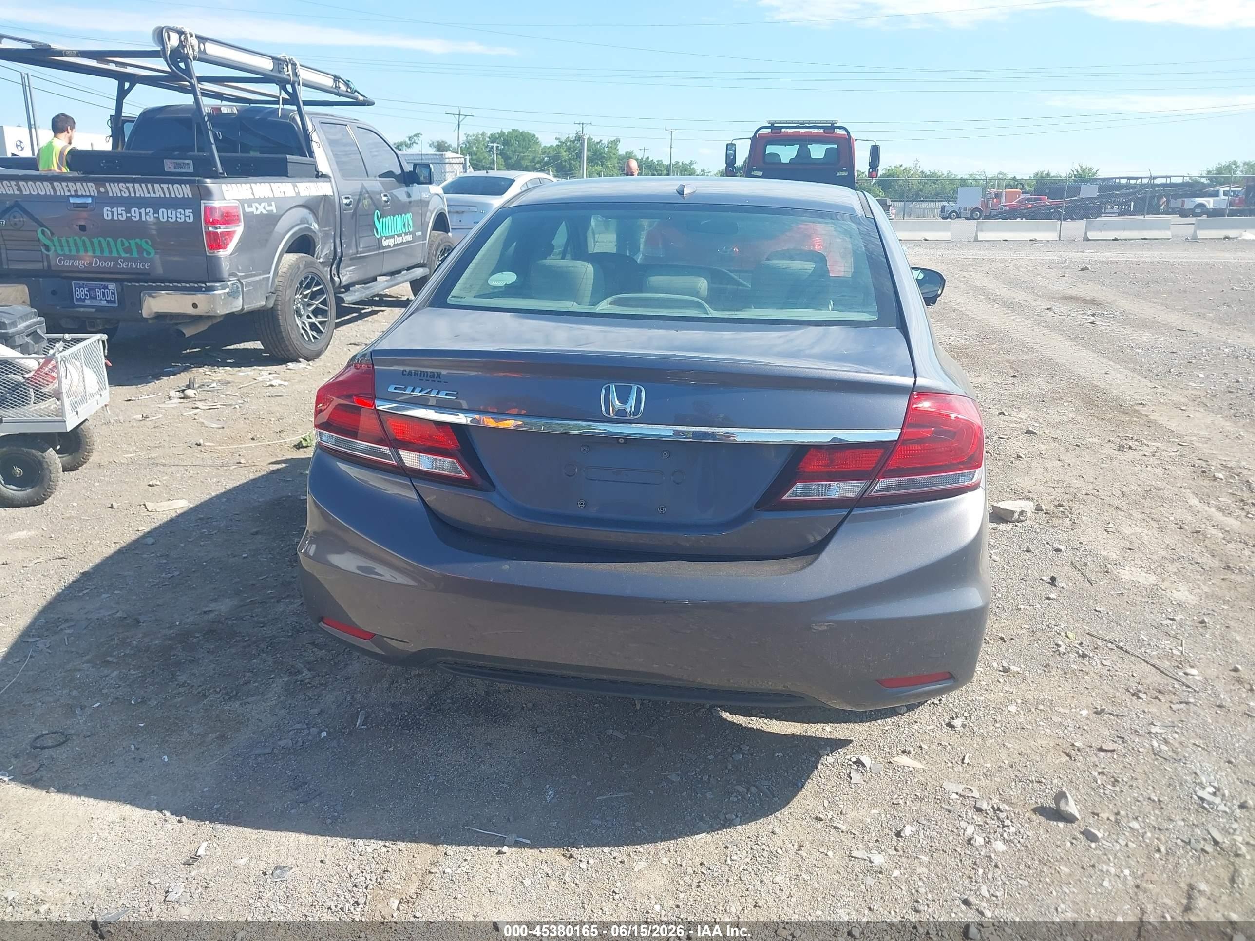 2014 Honda Civic Ex-l Серый vin: 19XFB2F91EE053603