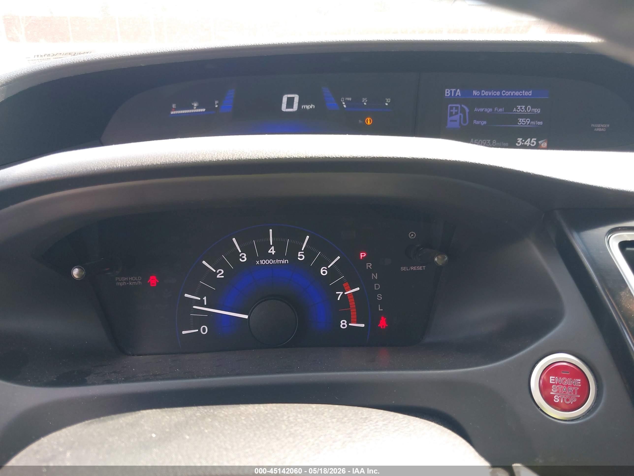 2014 Honda Civic Ex-l White vin: 19XFB2F91EE216041
