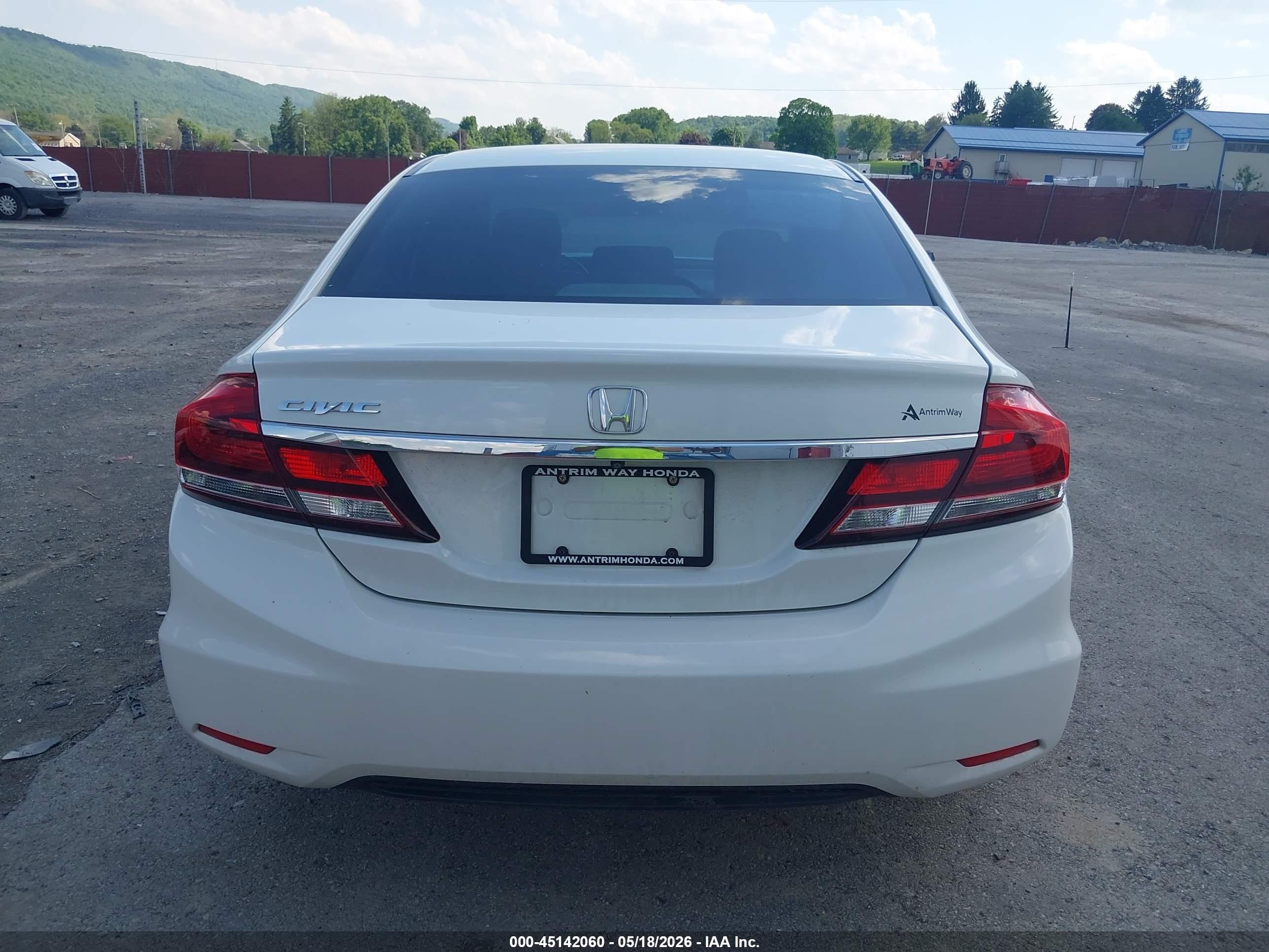 2014 Honda Civic Ex-l White vin: 19XFB2F91EE216041