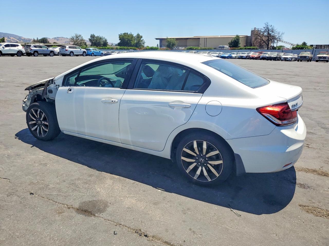 2014 Honda Civic Exl White vin: 19XFB2F91EE235740