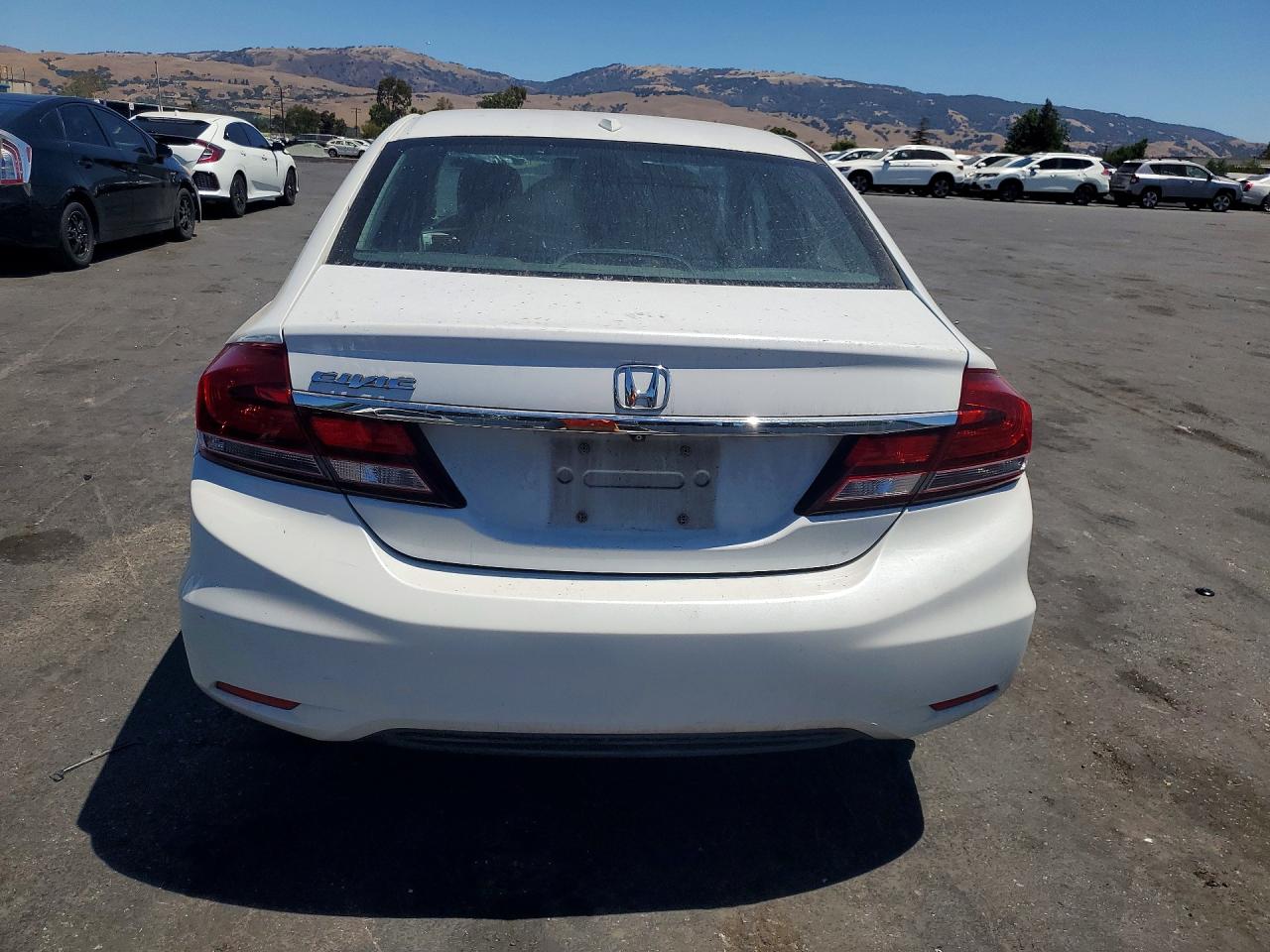 2014 Honda Civic Exl White vin: 19XFB2F91EE235740