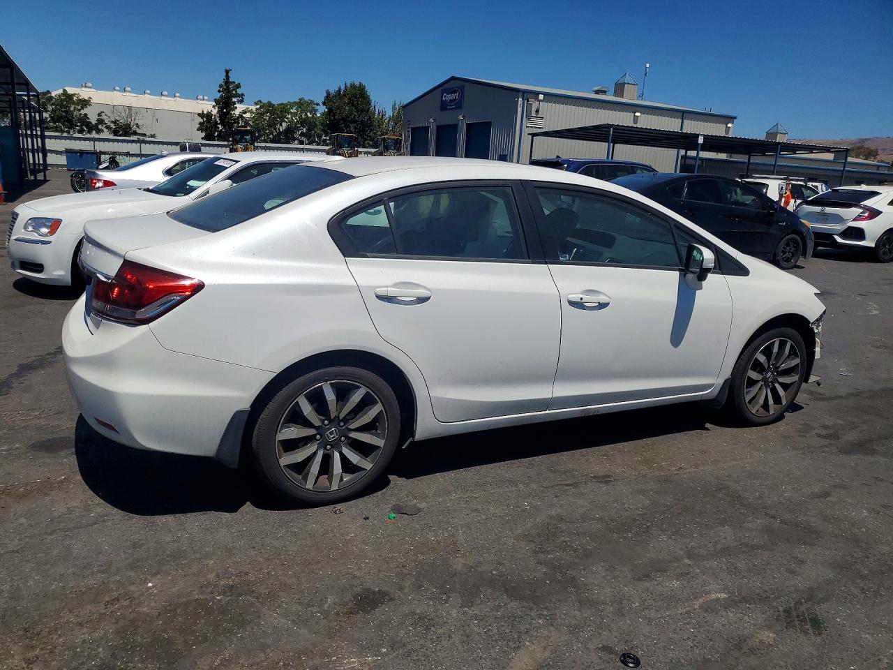 2014 Honda Civic Exl White vin: 19XFB2F91EE235740