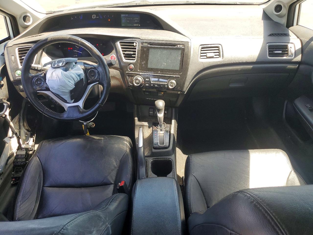 2014 Honda Civic Exl White vin: 19XFB2F91EE235740