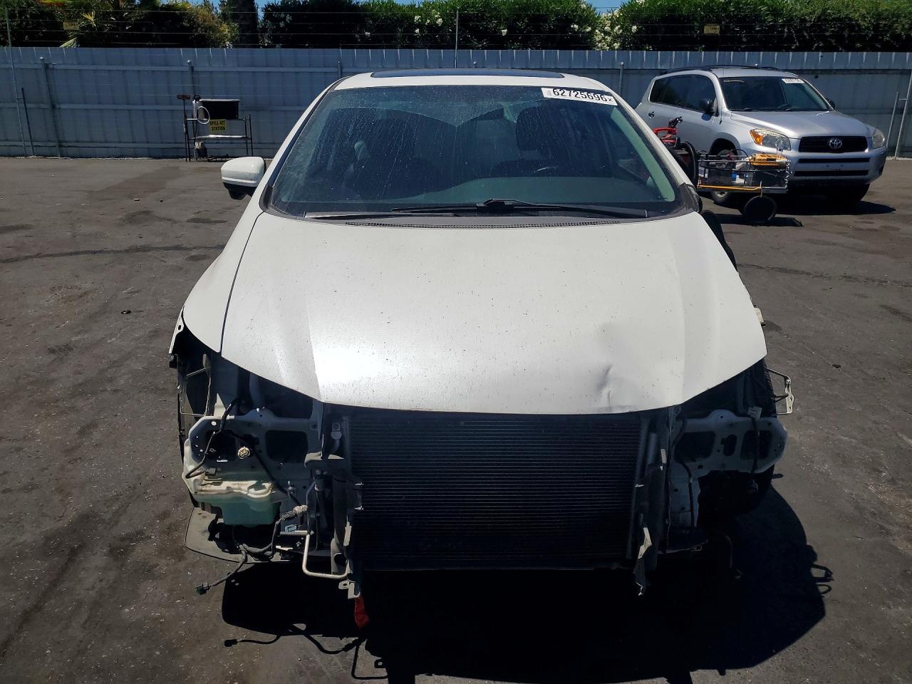2014 Honda Civic Exl White vin: 19XFB2F91EE235740