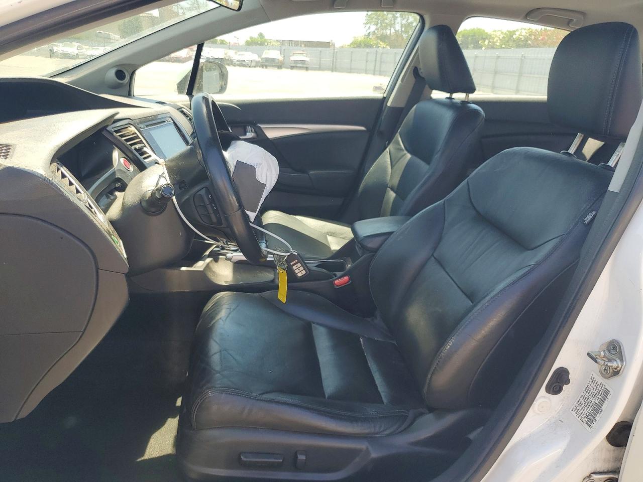 2014 Honda Civic Exl White vin: 19XFB2F91EE235740