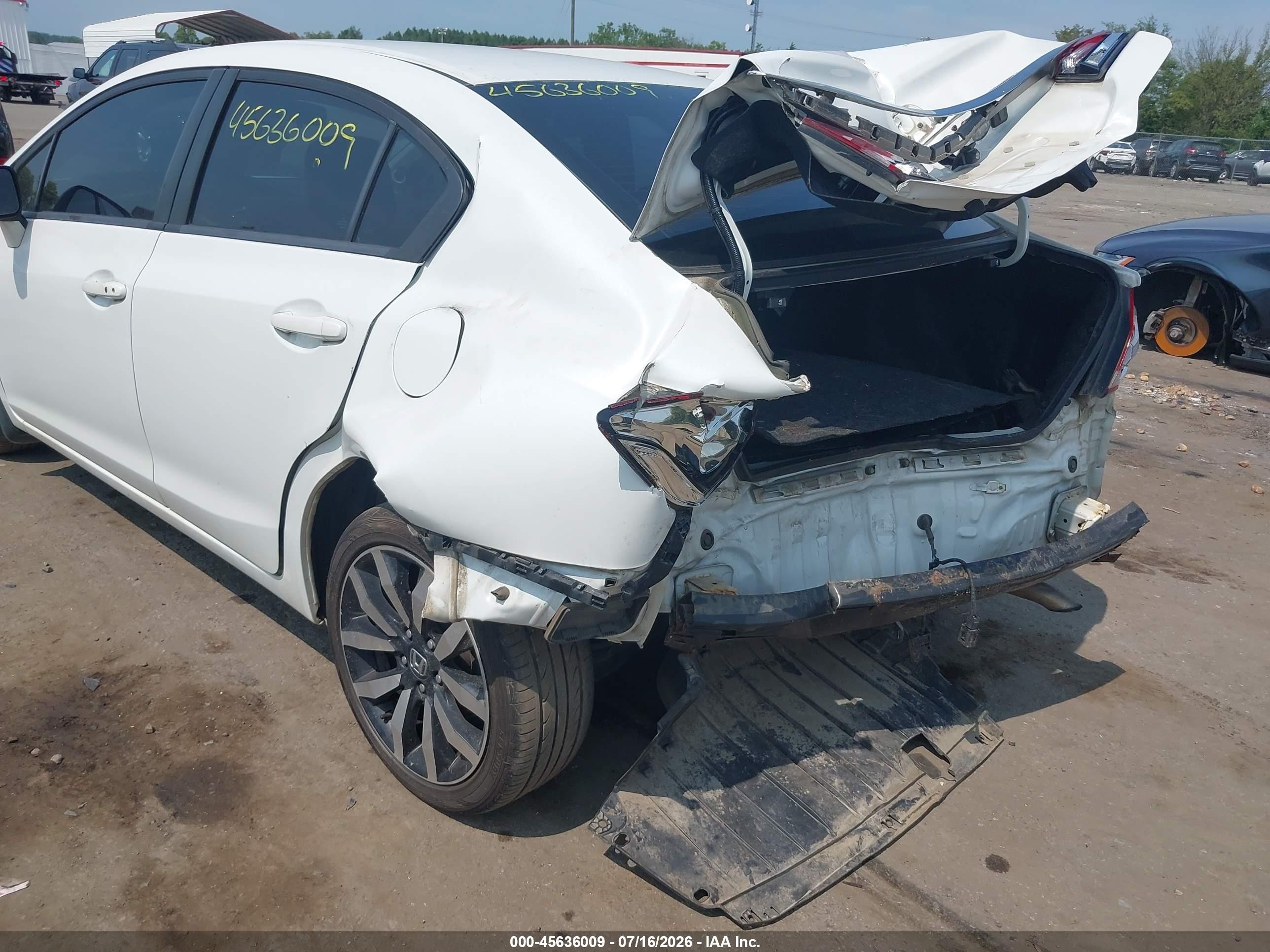 2014 Honda Civic Ex-l White vin: 19XFB2F91EE240002