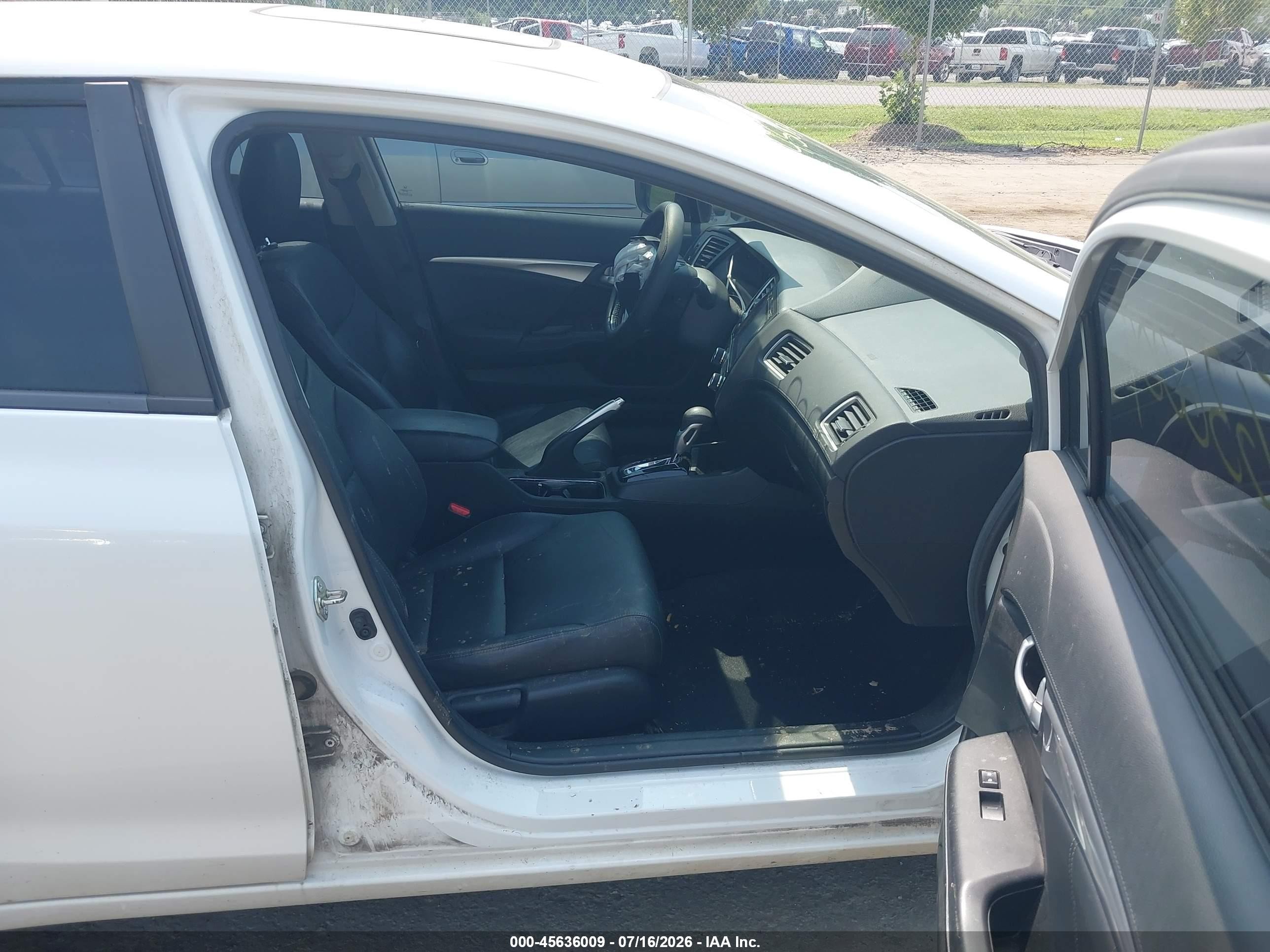 2014 Honda Civic Ex-l White vin: 19XFB2F91EE240002