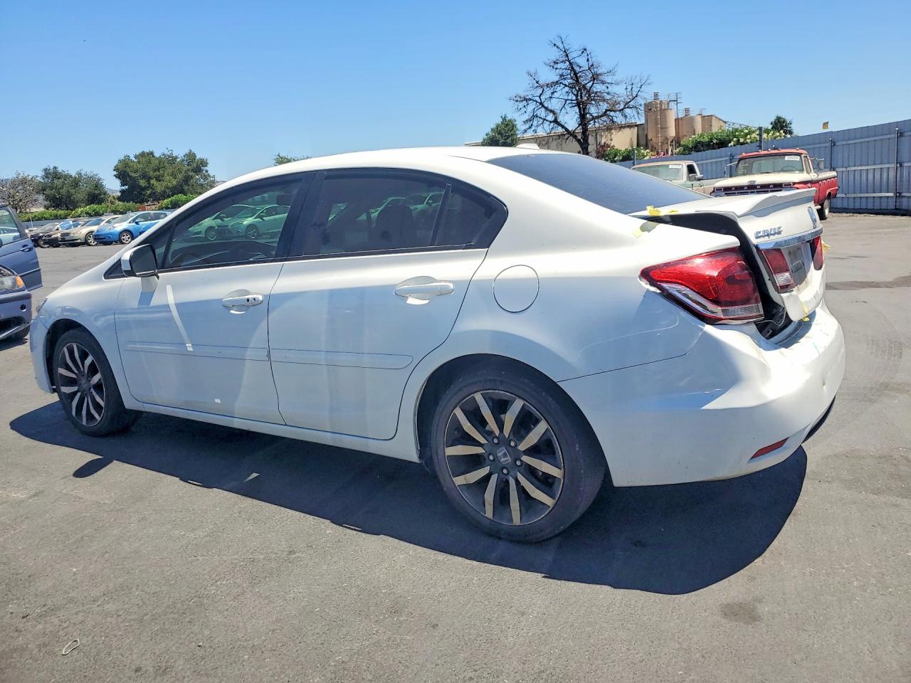 2014 Honda Civic Exl White vin: 19XFB2F91EE240193