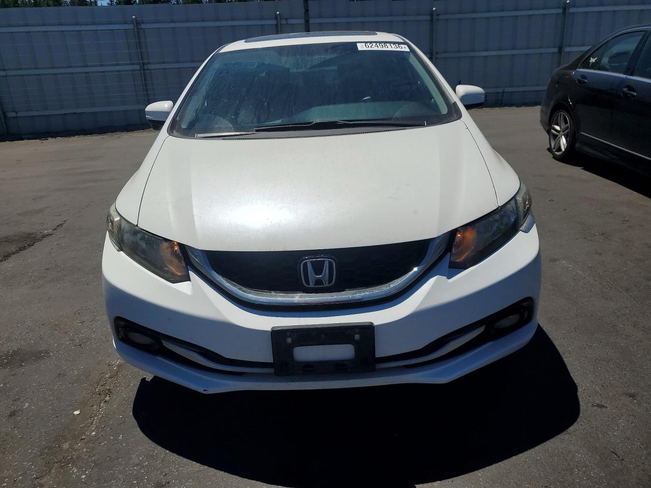 2014 Honda Civic Exl White vin: 19XFB2F91EE240193
