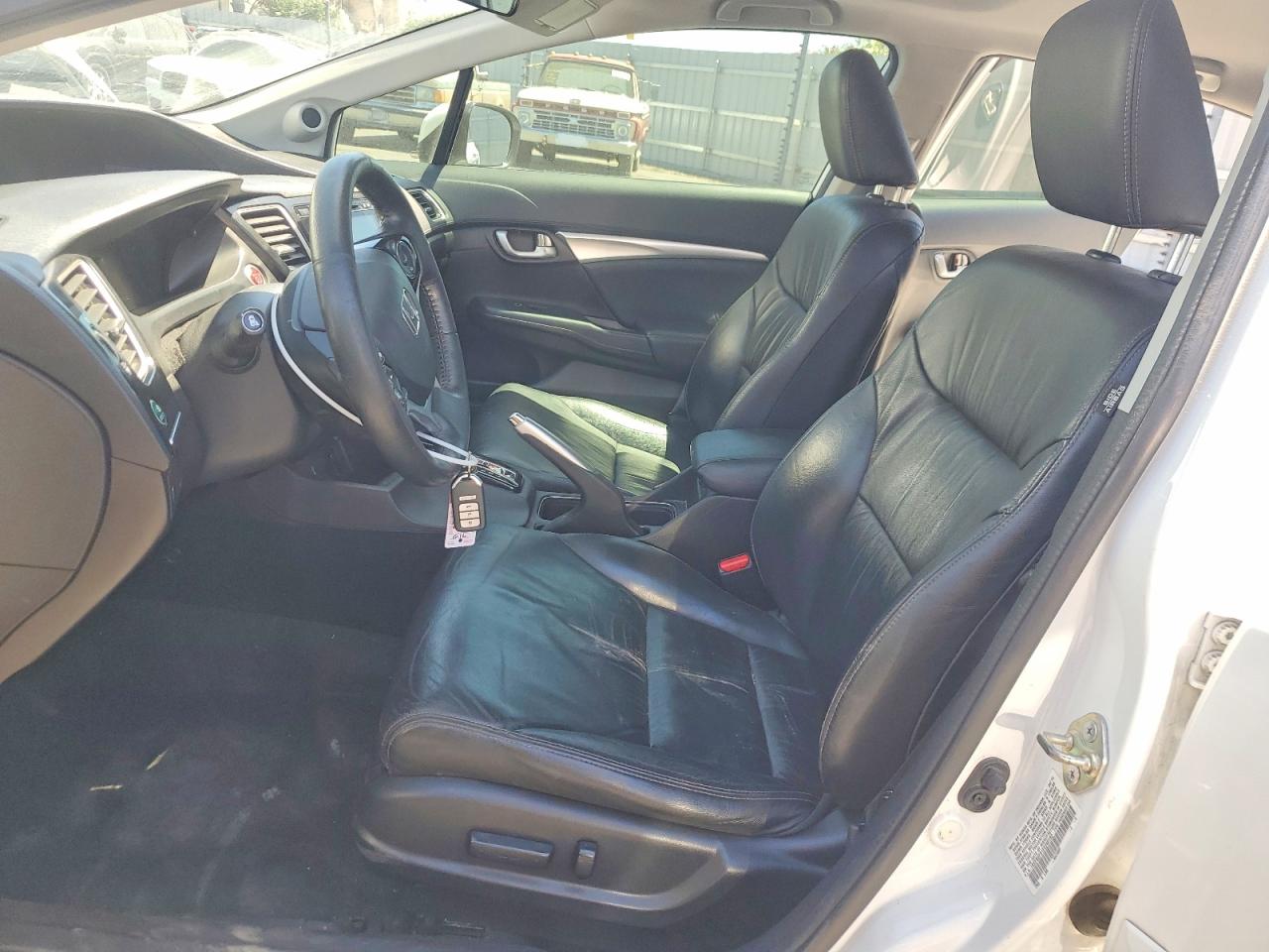 2014 Honda Civic Exl White vin: 19XFB2F91EE240193