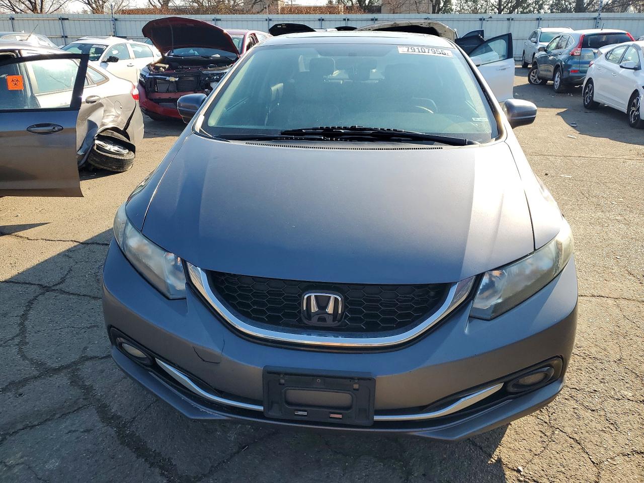 2014 Honda Civic Exl Gray vin: 19XFB2F91EE249346