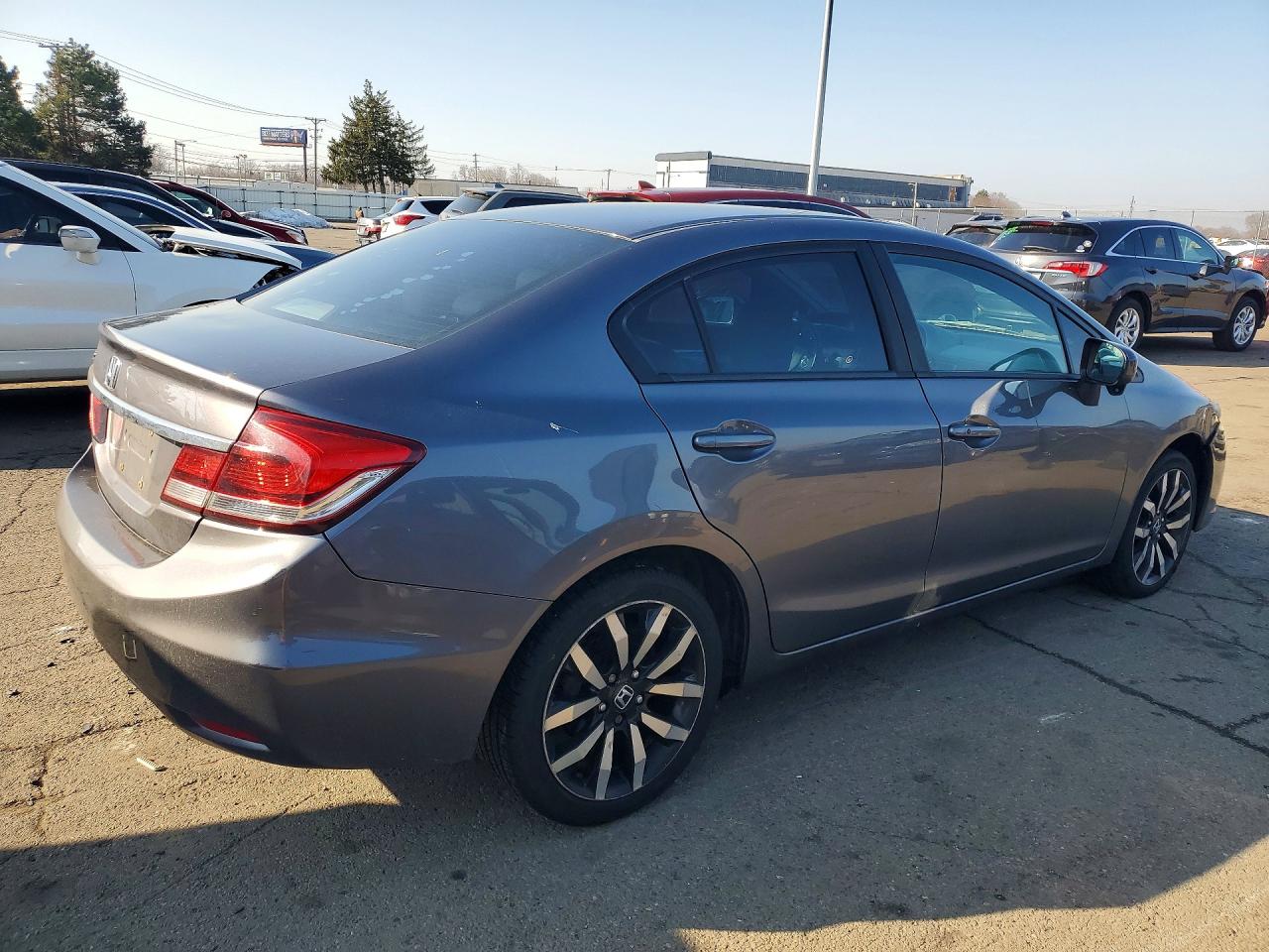 2014 Honda Civic Exl Gray vin: 19XFB2F91EE249346