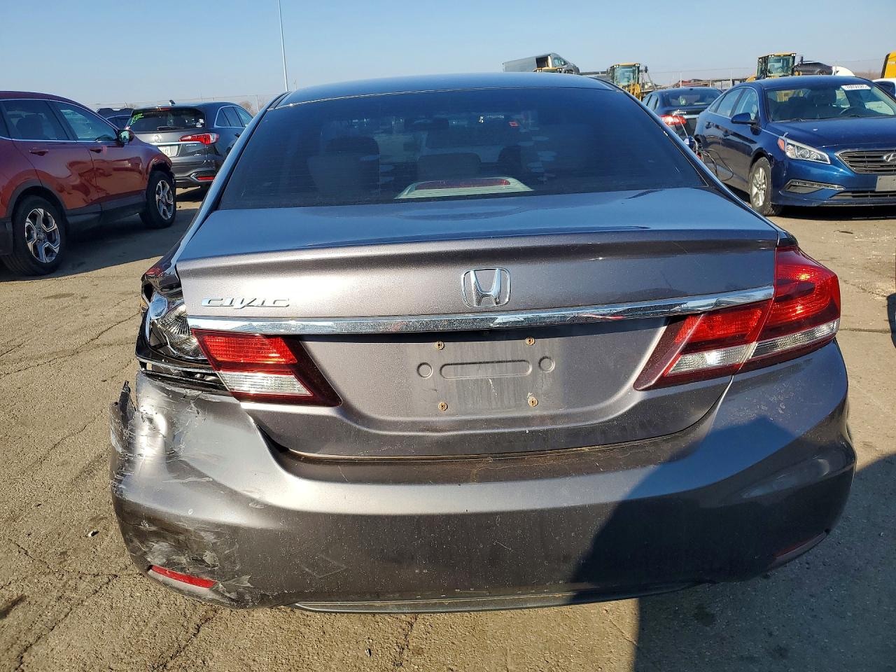 2014 Honda Civic Exl Gray vin: 19XFB2F91EE249346