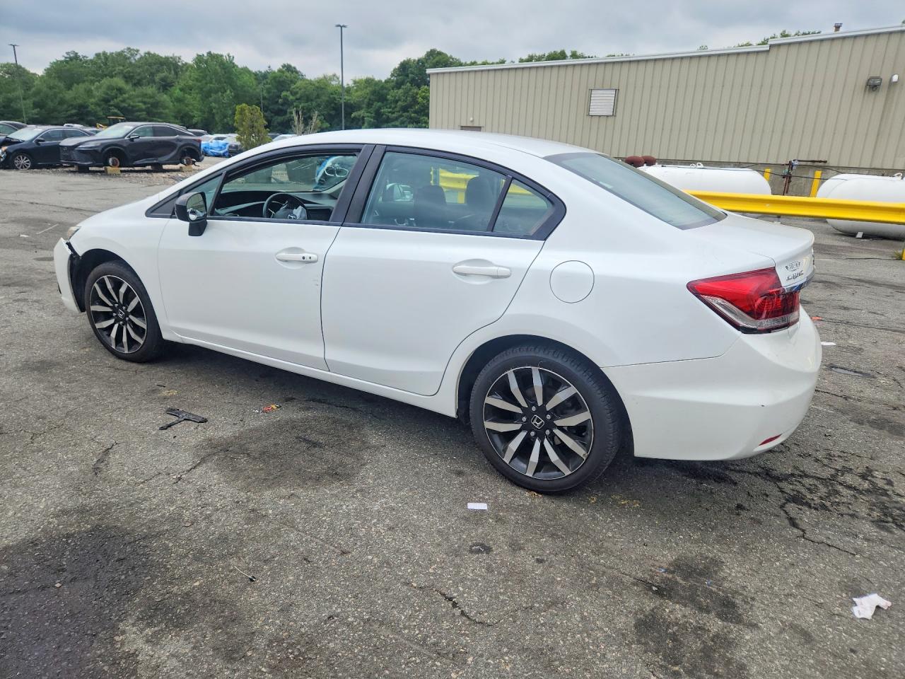 2014 Honda Civic Exl White vin: 19XFB2F91EE267300