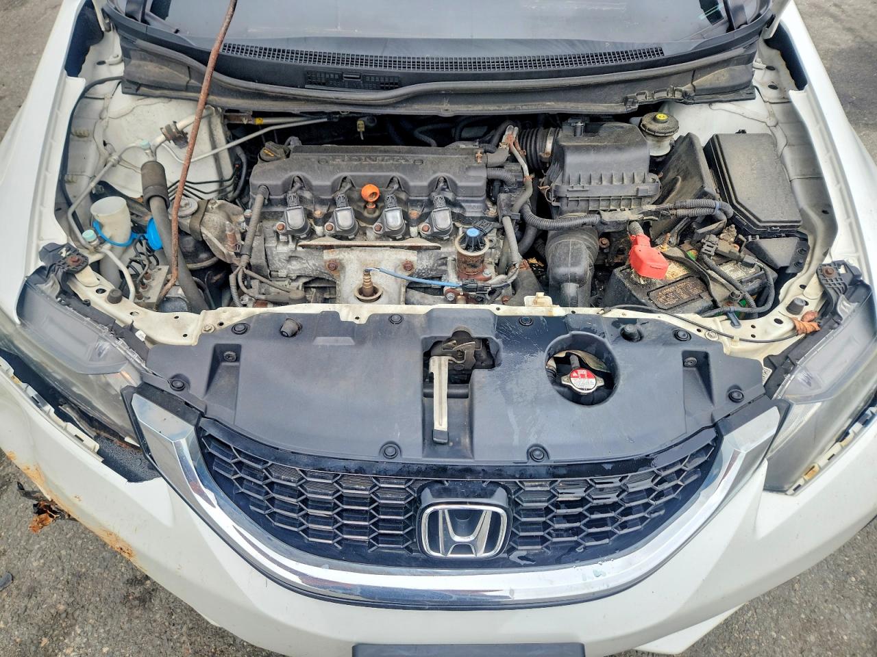 2014 Honda Civic Exl White vin: 19XFB2F91EE267300