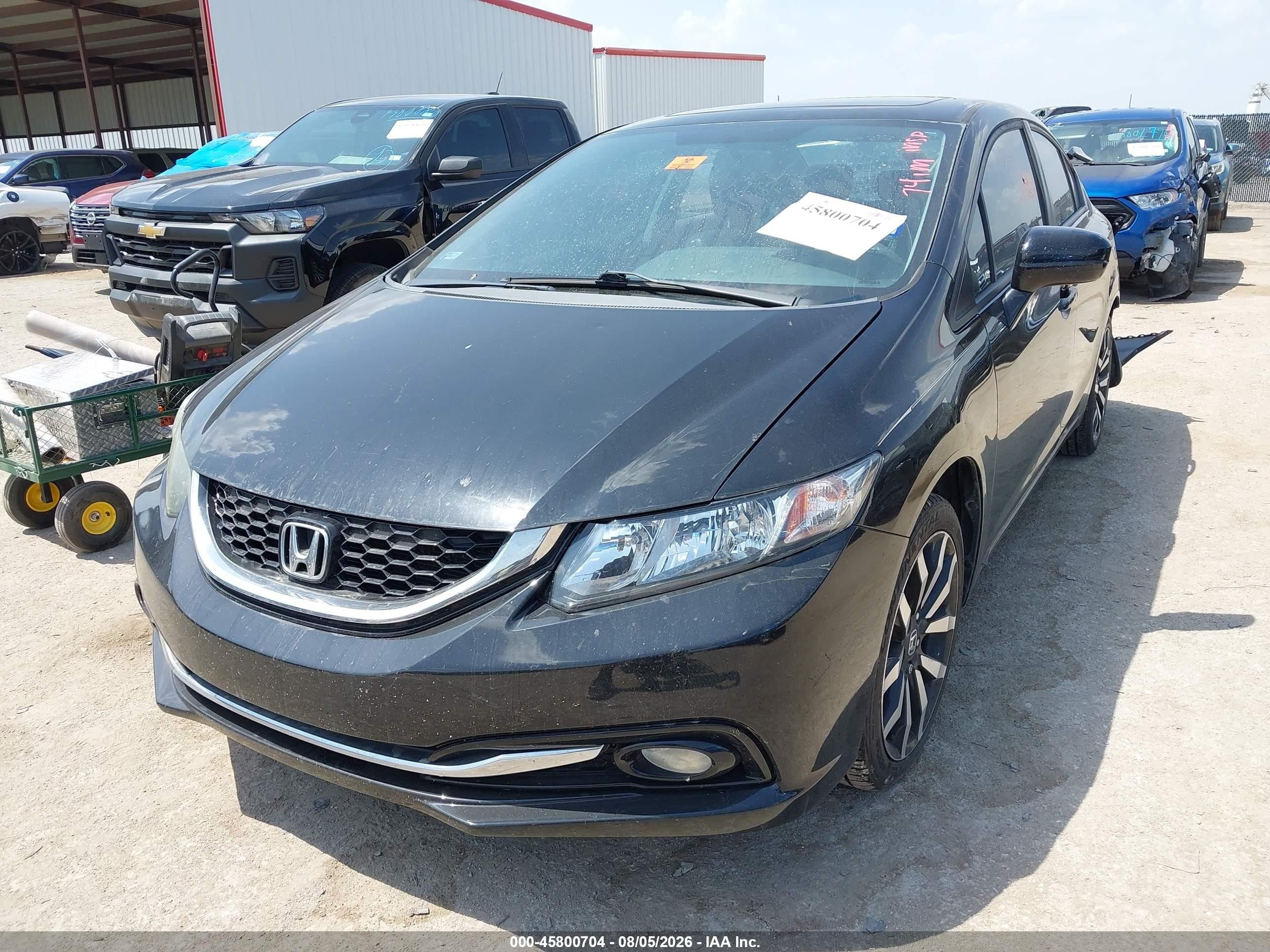 2015 Honda Civic Exl Черный vin: 19XFB2F91FE003916