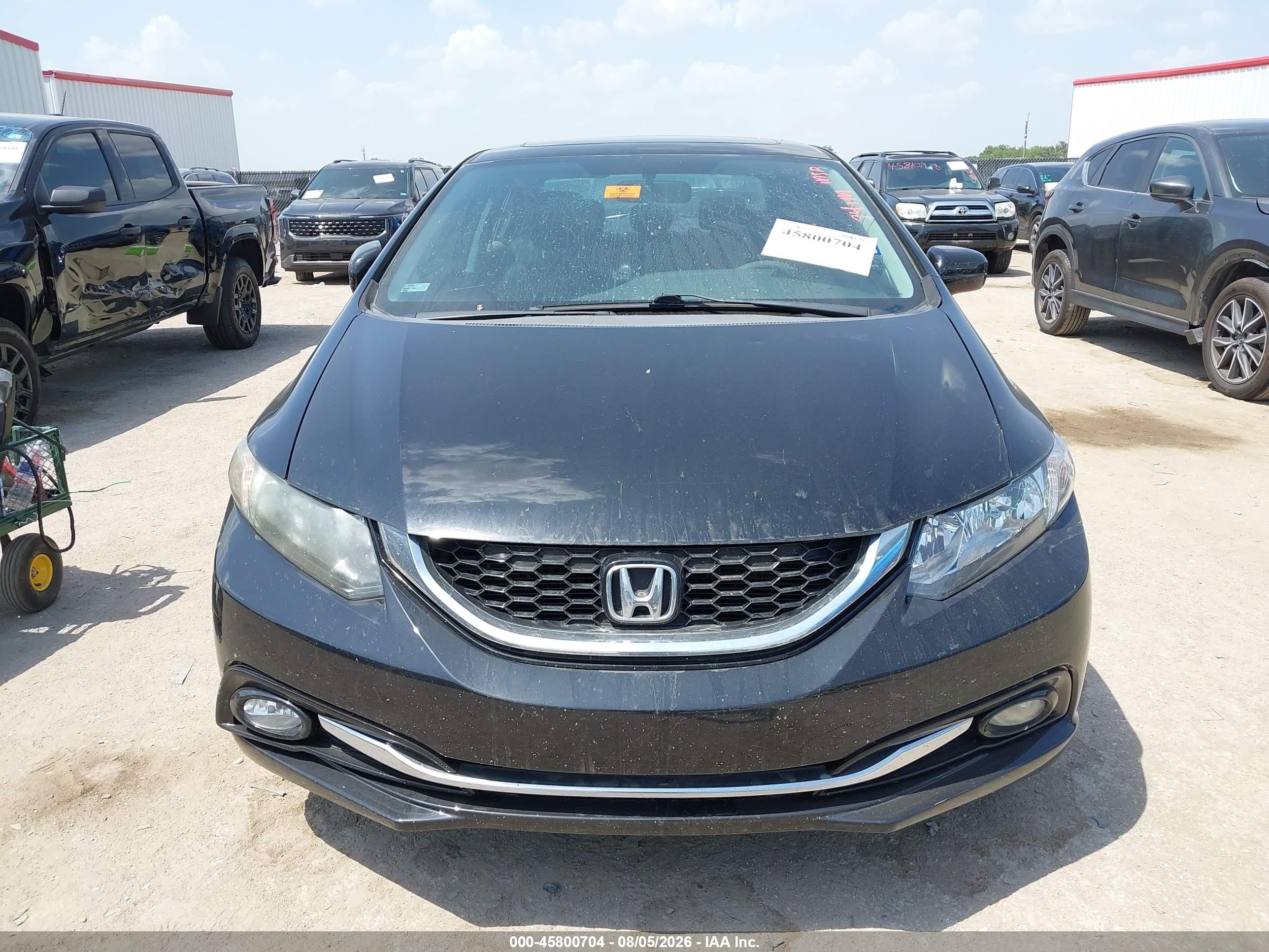 2015 Honda Civic Exl Черный vin: 19XFB2F91FE003916