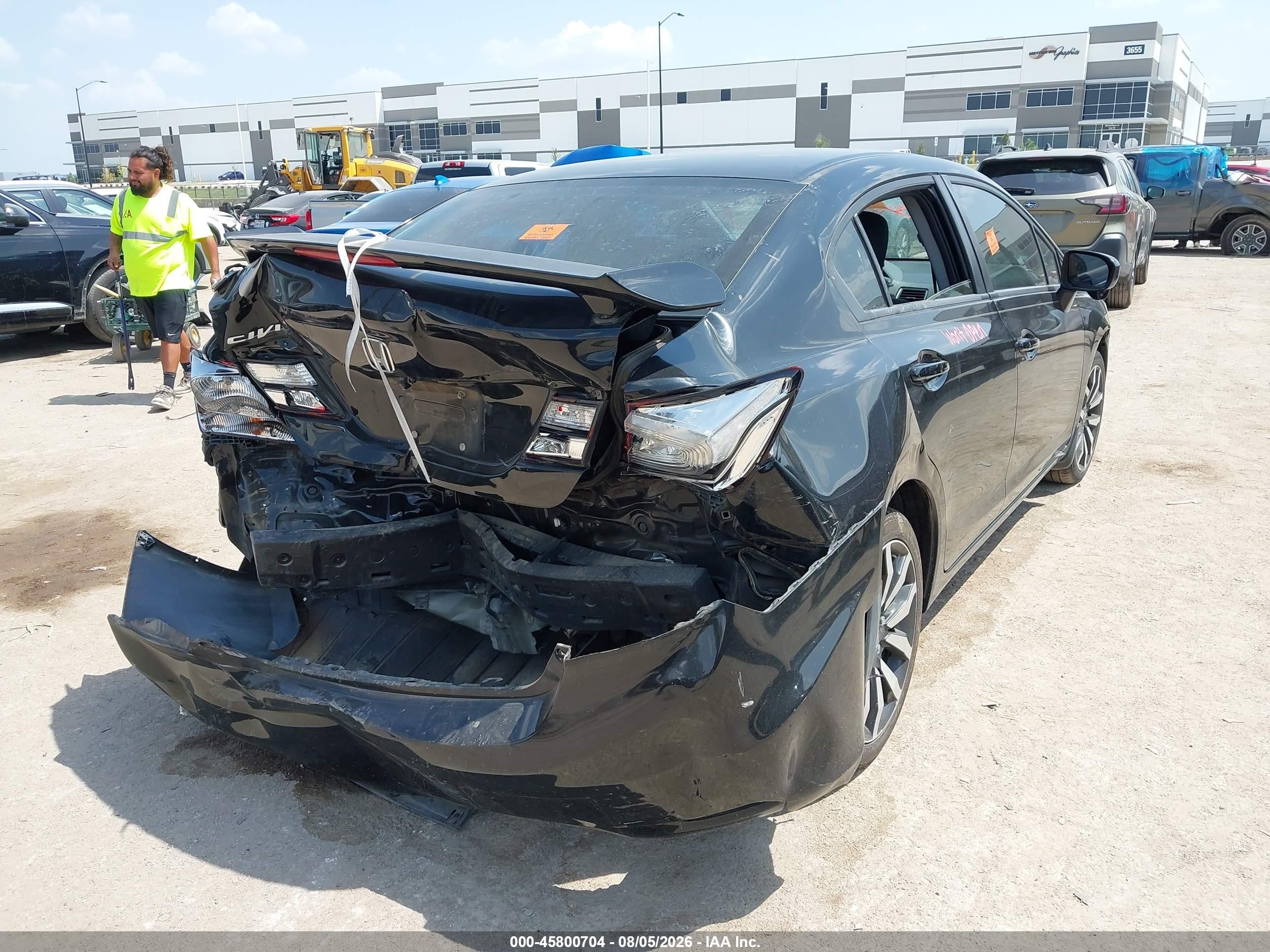 2015 Honda Civic Exl Черный vin: 19XFB2F91FE003916