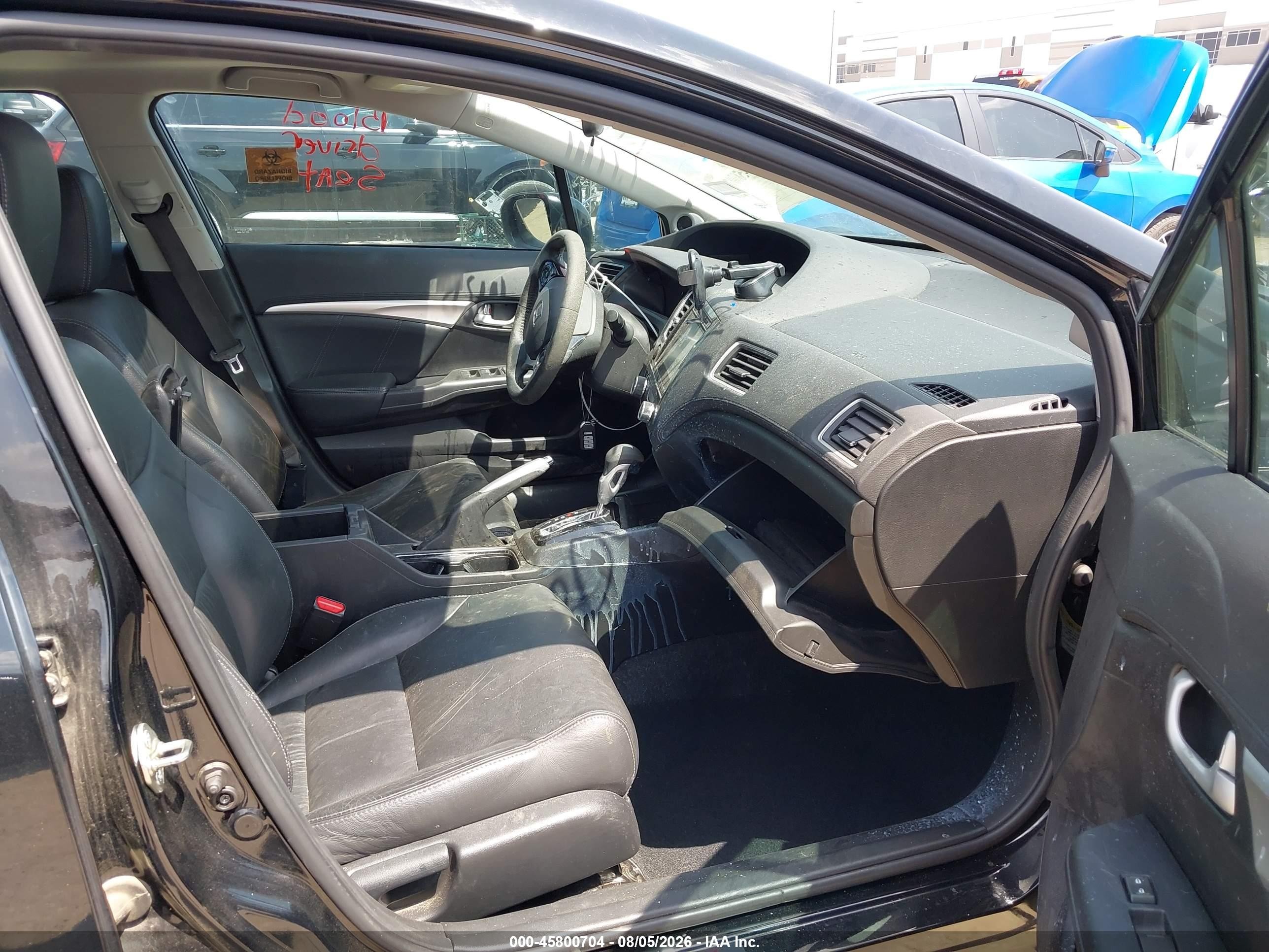 2015 Honda Civic Exl Черный vin: 19XFB2F91FE003916