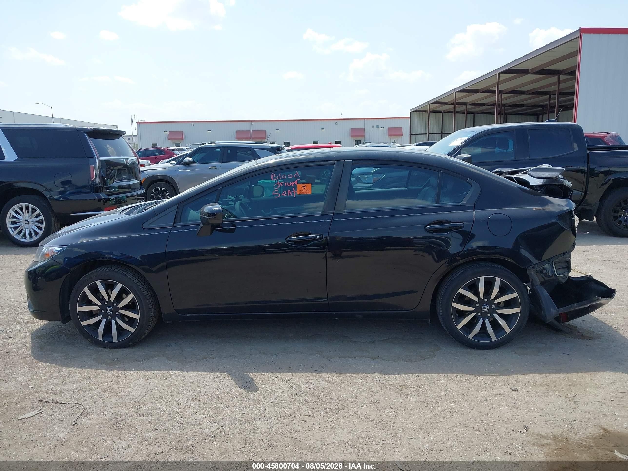 2015 Honda Civic Exl Черный vin: 19XFB2F91FE003916