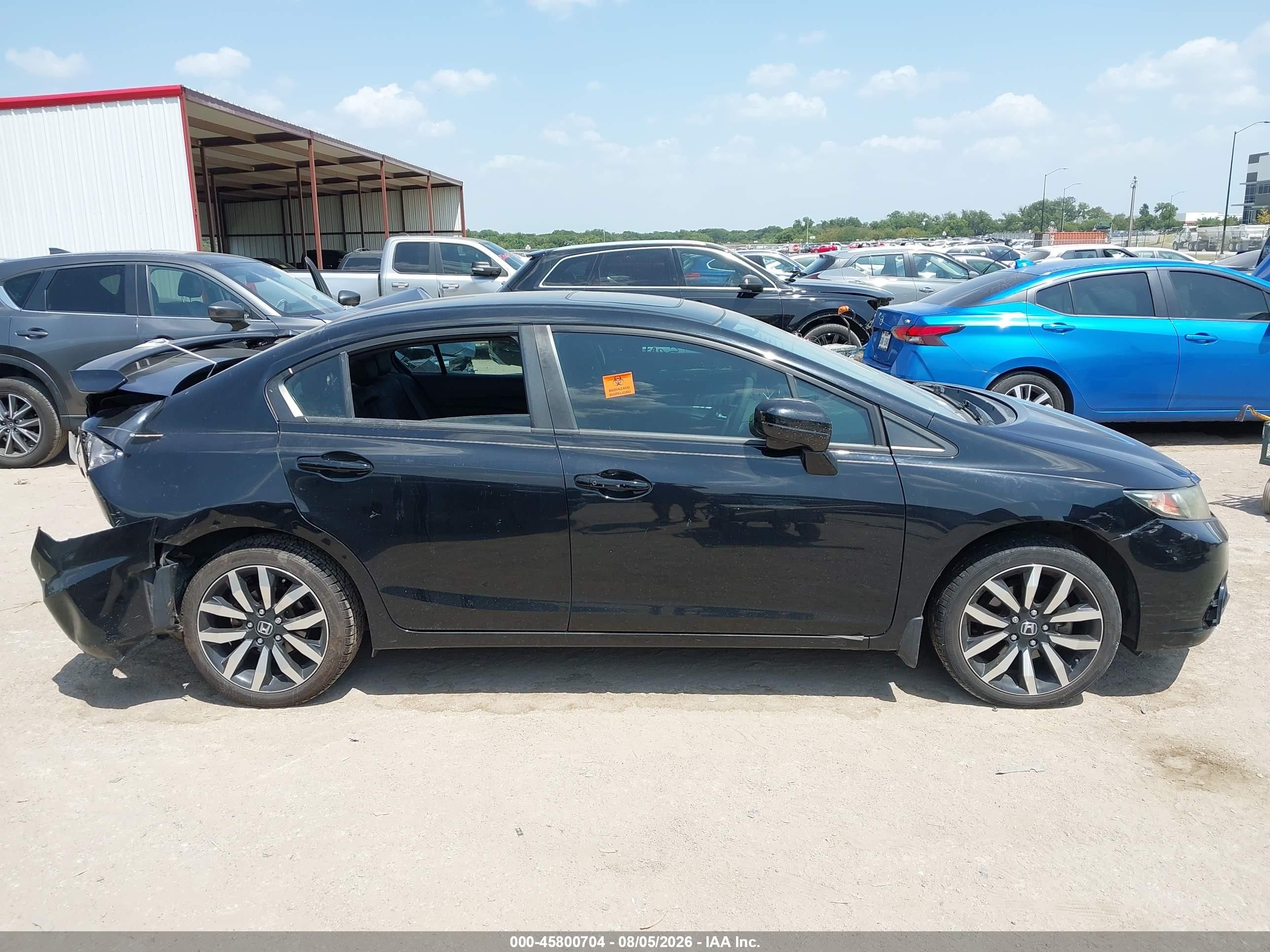 2015 Honda Civic Exl Черный vin: 19XFB2F91FE003916