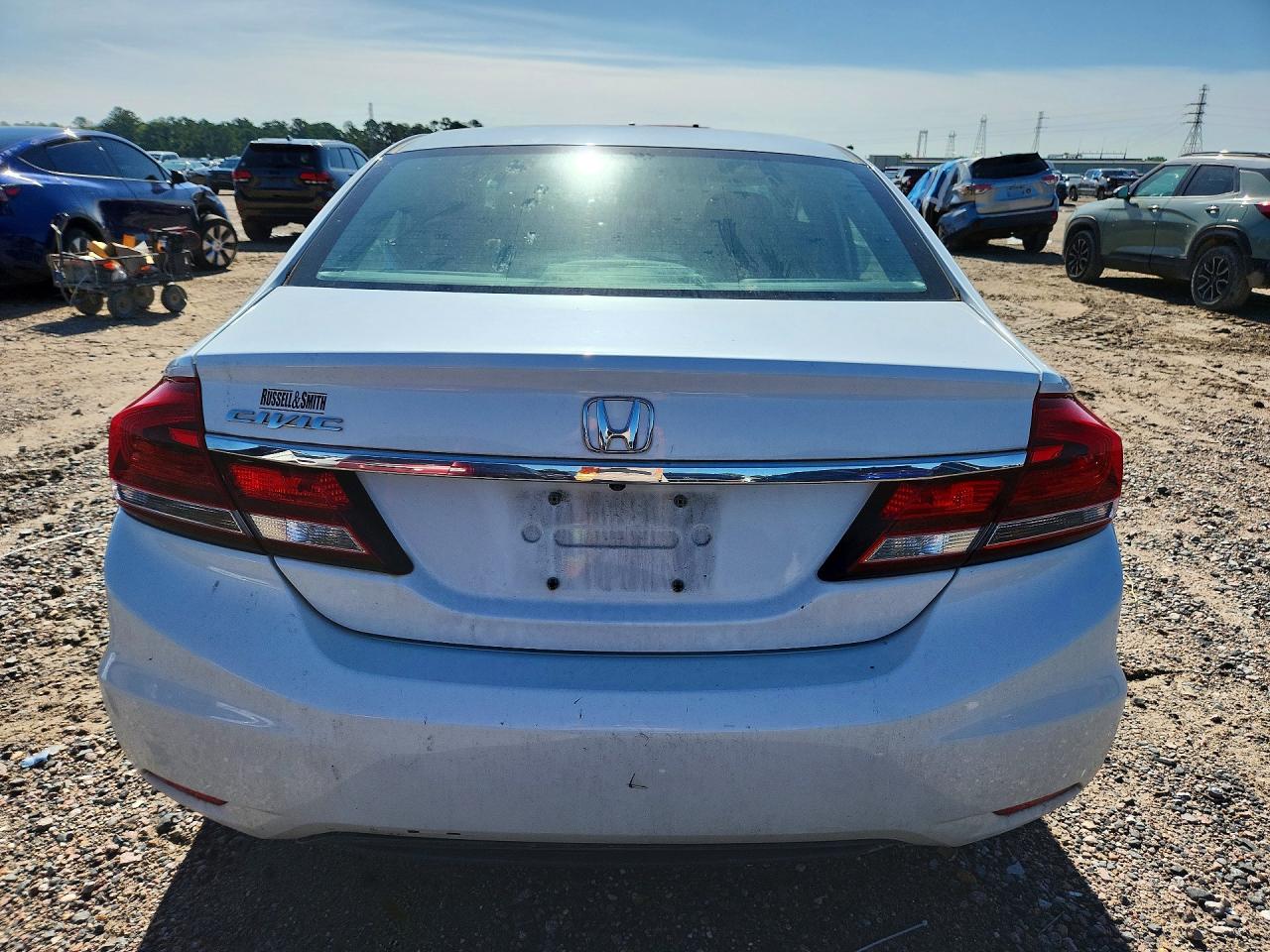 2015 Honda Civic White vin: 19XFB2F91FE013880