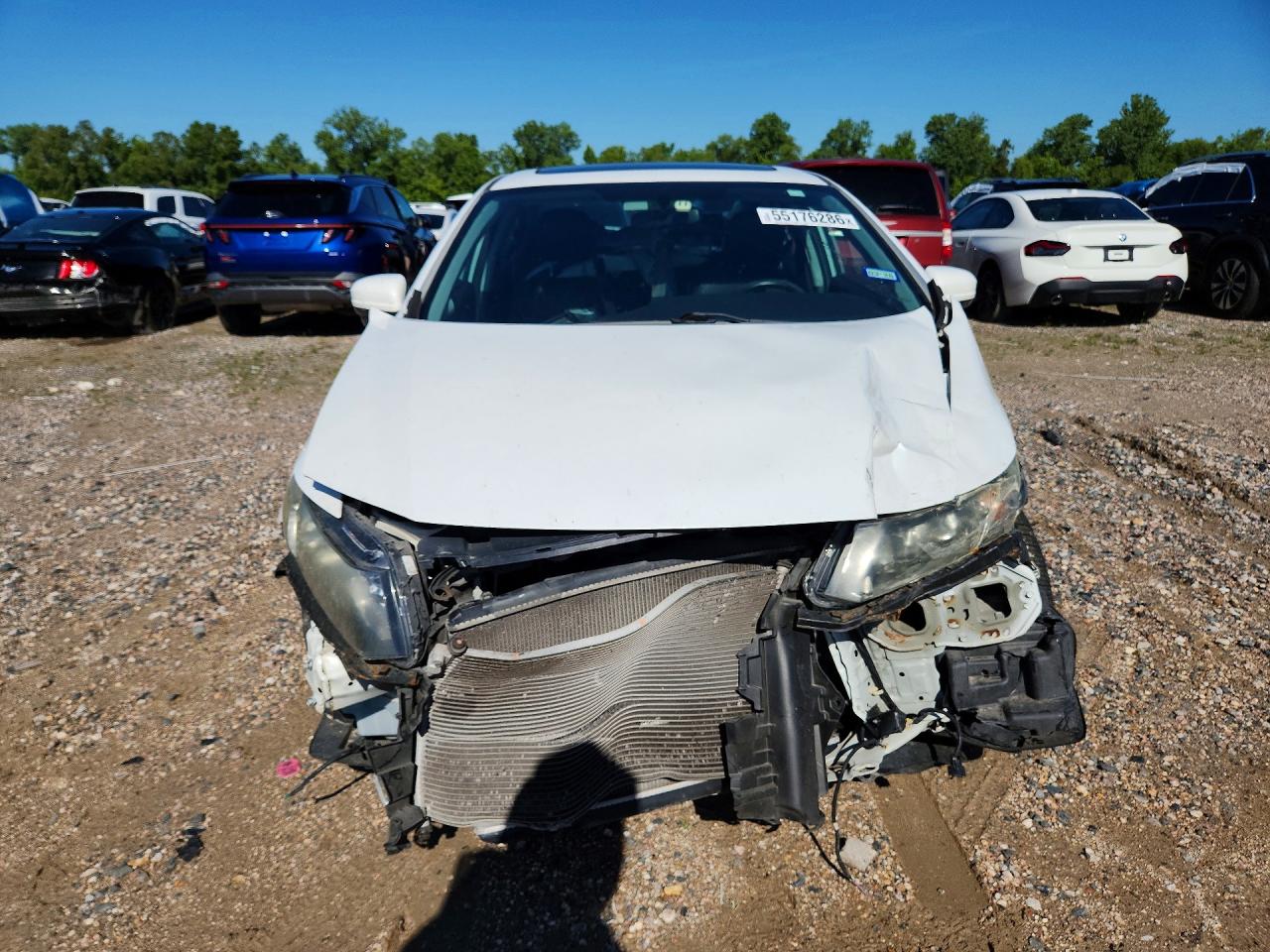 2015 Honda Civic White vin: 19XFB2F91FE013880