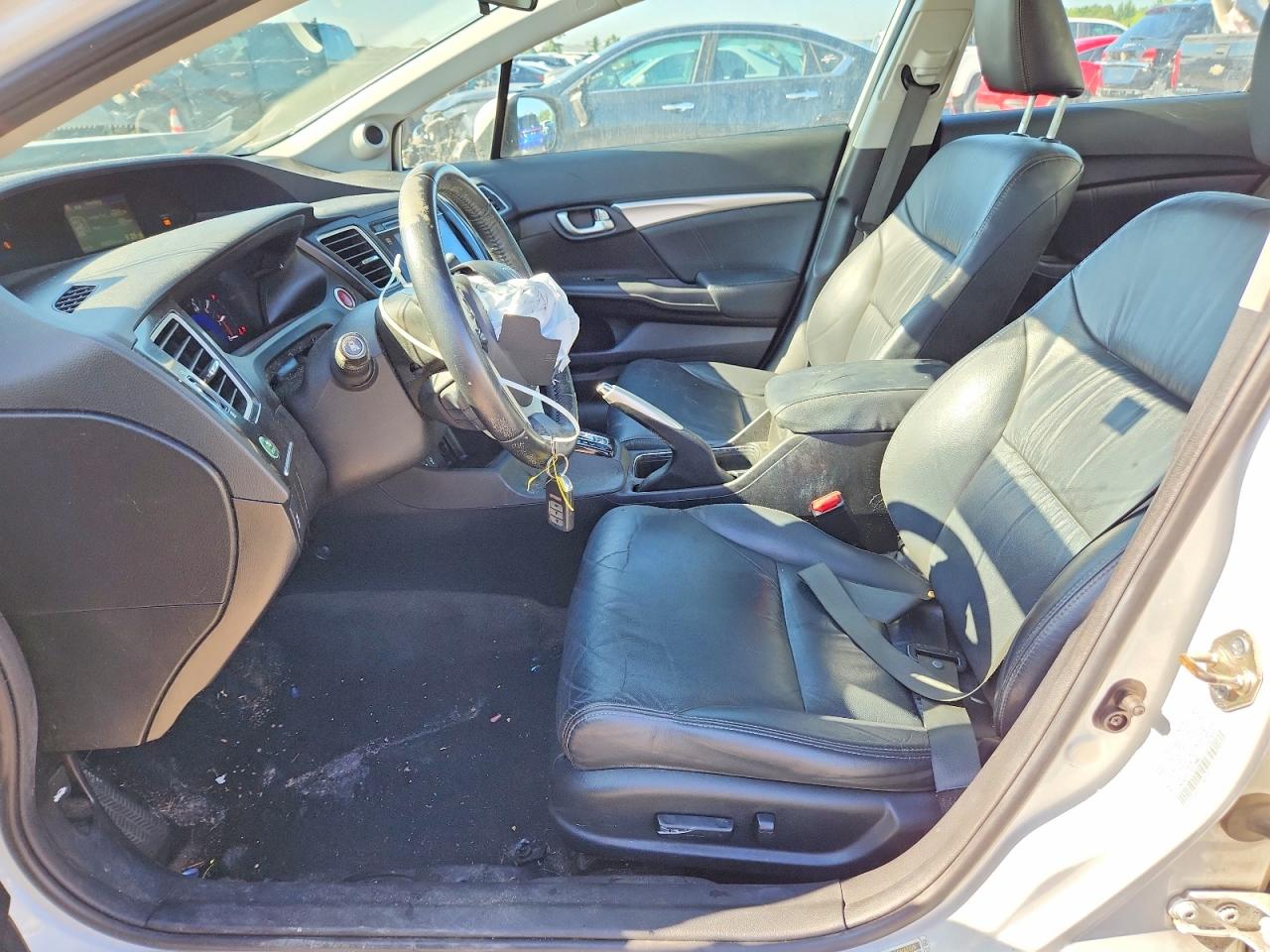 2015 Honda Civic White vin: 19XFB2F91FE013880